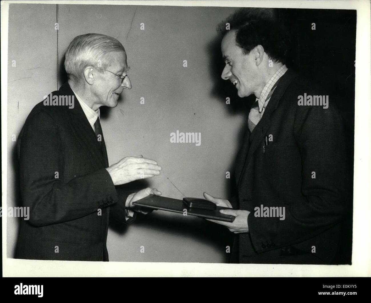 Dec. 12, 1952 ''Einstein In The Second'' Receives Copley Medal