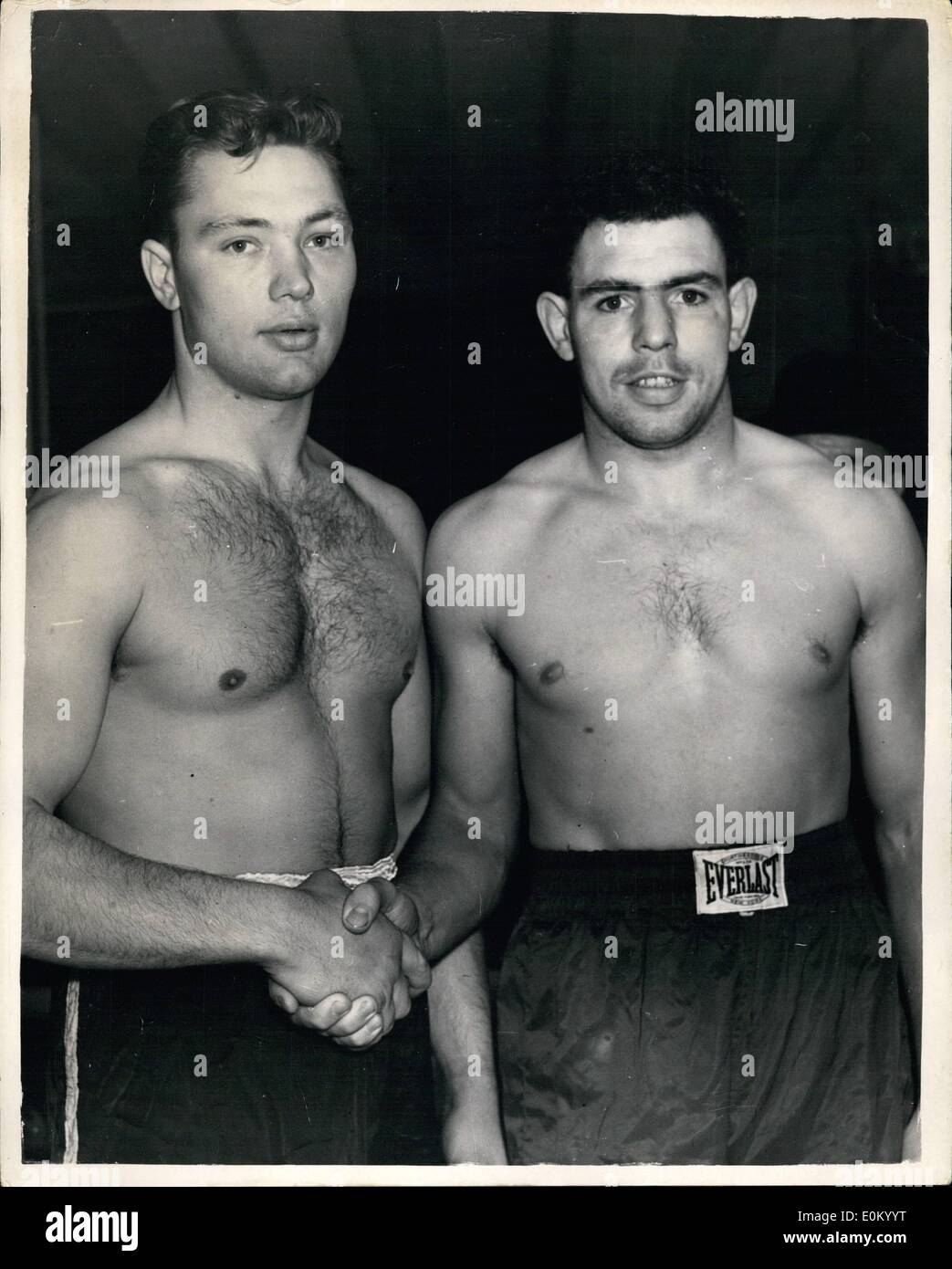 Dec. 12, 1952 - Johnny Williams And Werner Wiegand Weigh-In Ready For