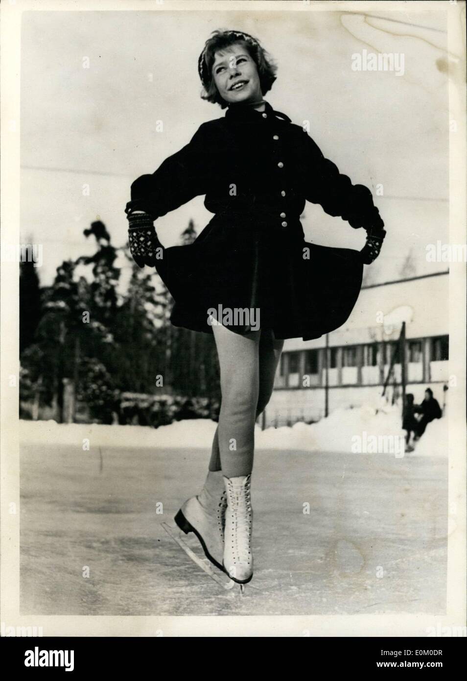 Feb. 02, 1953 - She is a real (N) Ice Princess. Stockholm's Royal skater in training.: Nine year old Princess Christina youngest daughter of Princess Sibylla of the Swedish Royal Family is learning to figure skate and her tutor Mrs. Karin Andren says that she has the makings of a star performer. Figure skating has not been any too popular in Sweden for some years but it is thought that Princess Christina's efforts will stimulate interest and that she will be a real nice ice Princess. Stock Photo