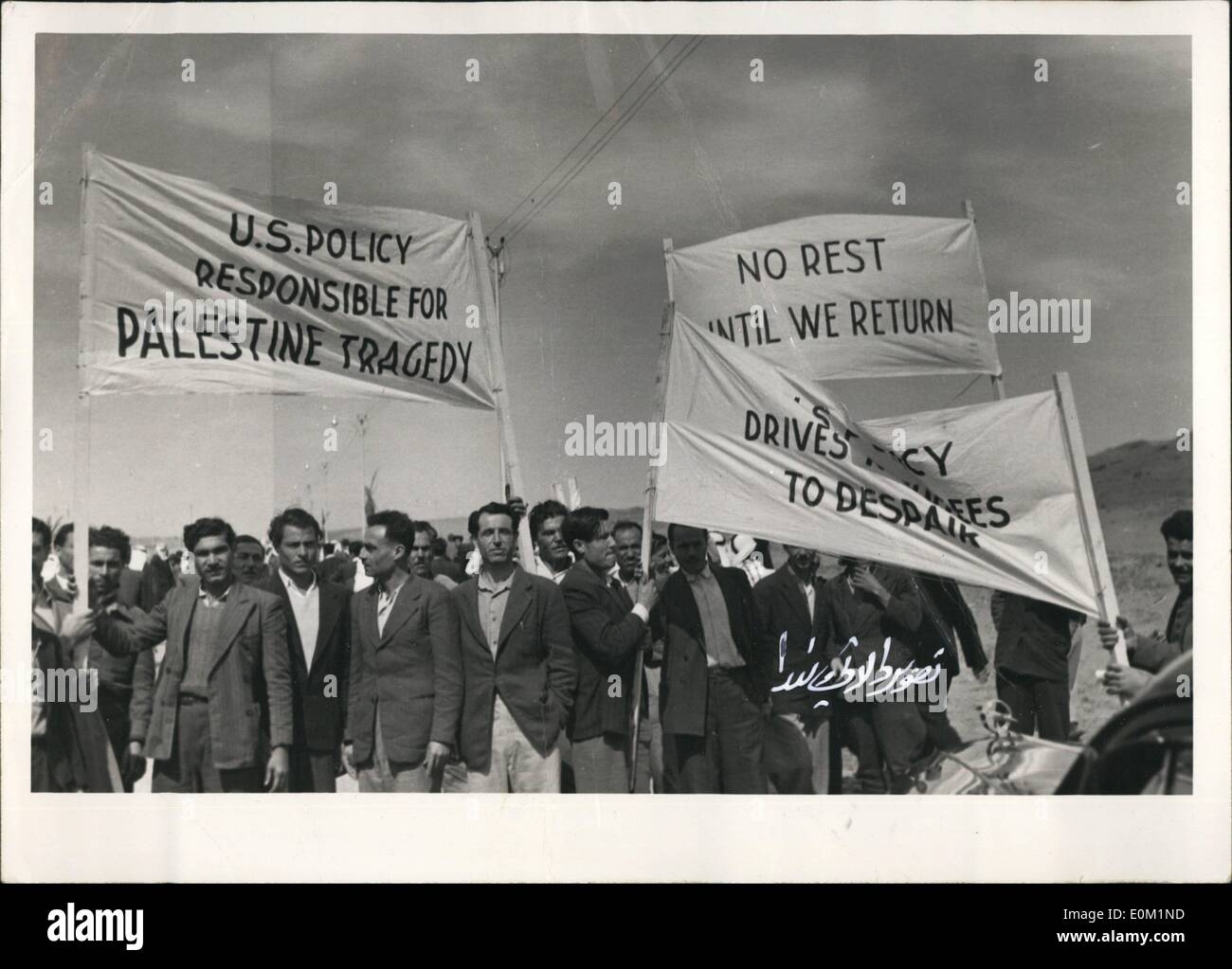 Mar. 03, 1953 - Lebanon - Anti - Ce demonstration Stock Photo
