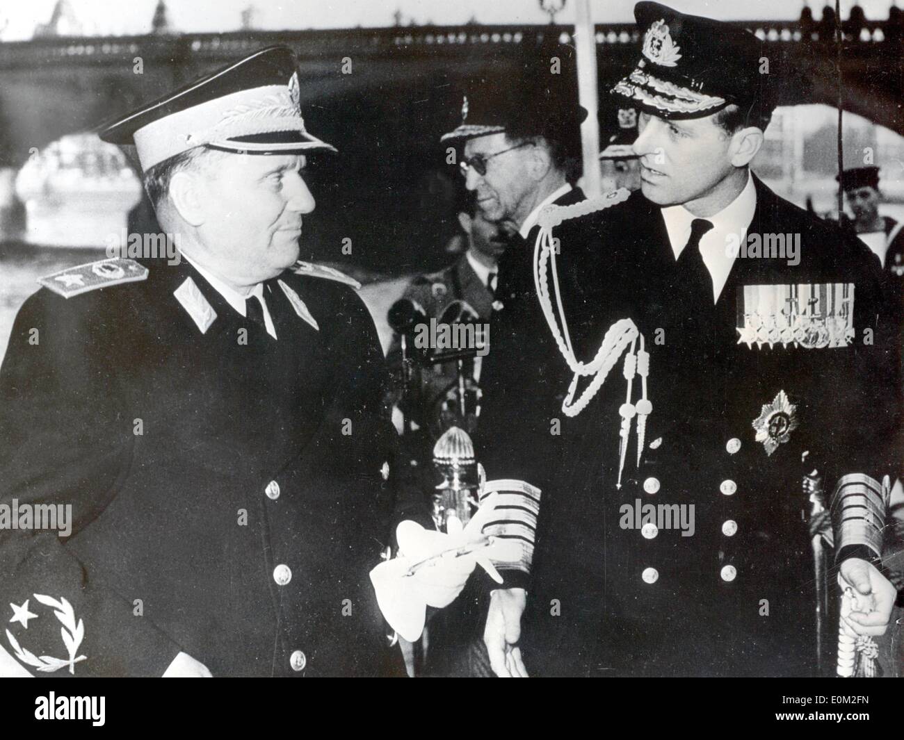 Josip Broz Tito visits Prince Philip in England Stock Photo - Alamy