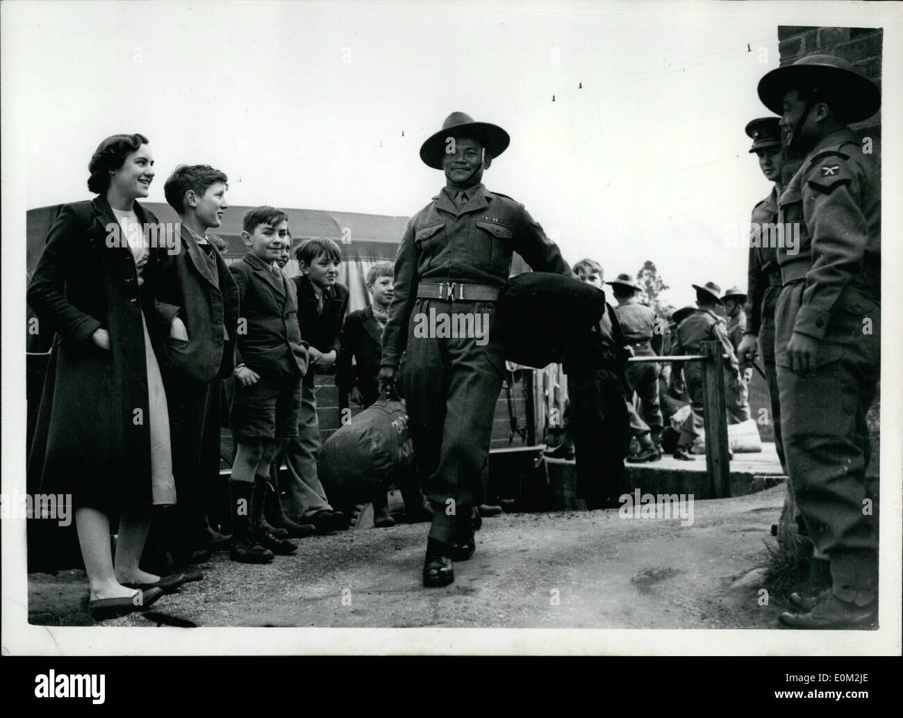 Apr. 04, 1953 - The Gurkhas Arrive For The Coronation. Carrying His ...