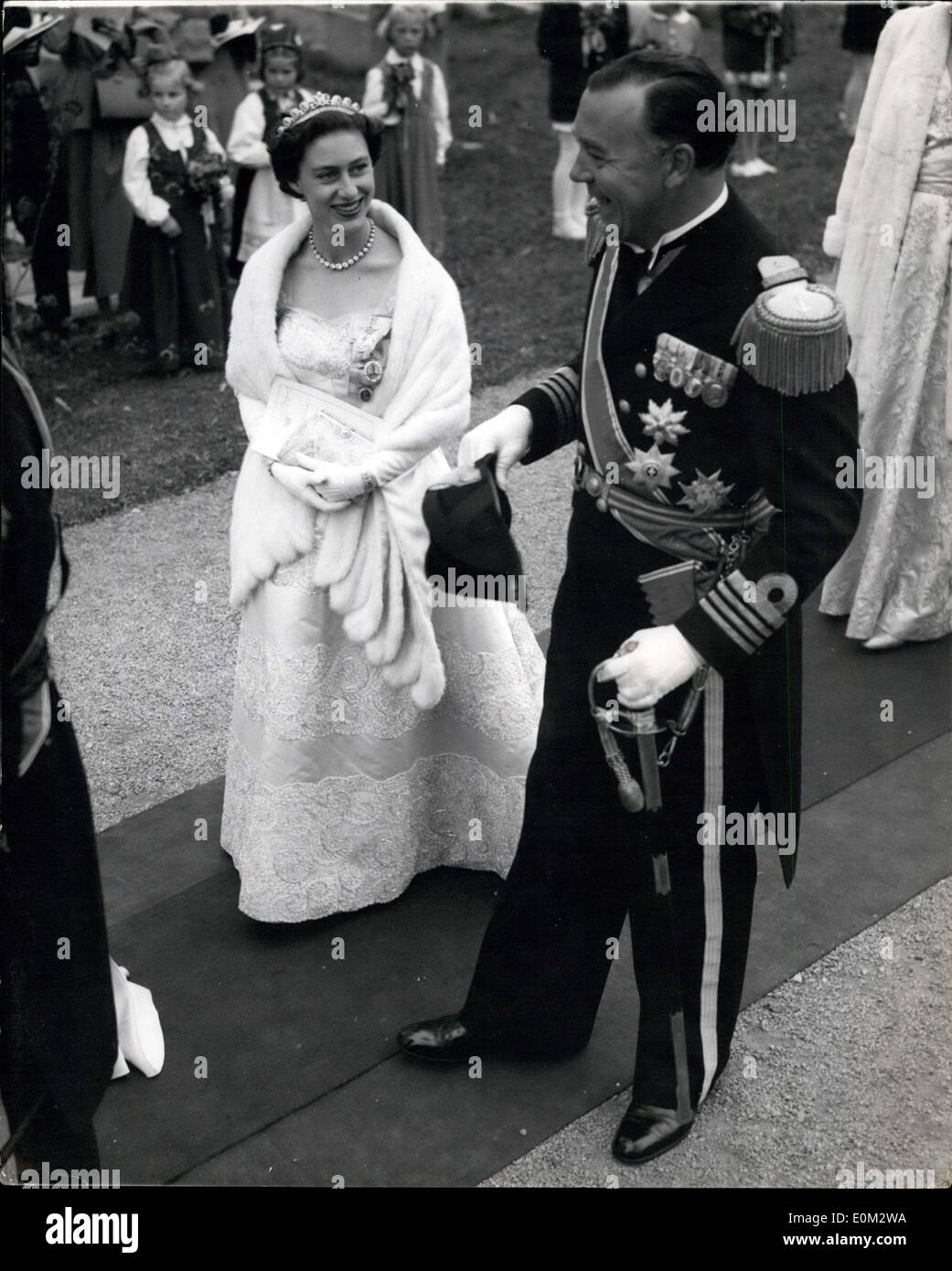 May 16, 1953 - Princess Margaret Attends Norwegian Royal Wedding Stock ...