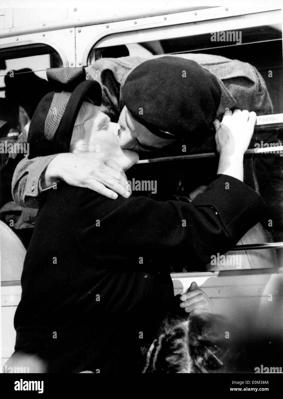Families Welcome the prisoners from Korea Stock Photo