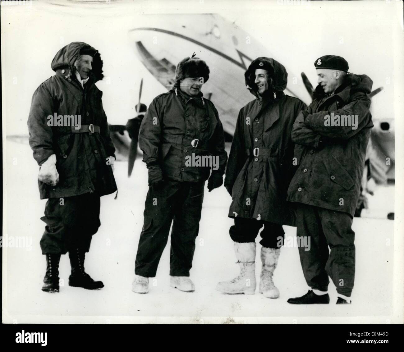 May 05, 1953 Flying Over The North Pole Two Hastings aircraft of the