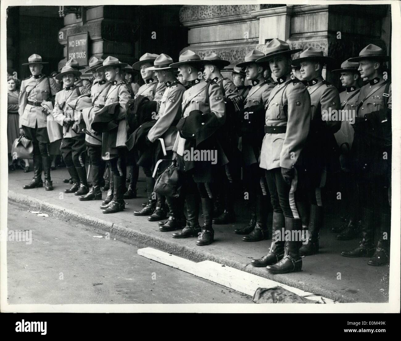 May 05, 1953 - Royal Canadian Mounted Police arrive. To take part in ...