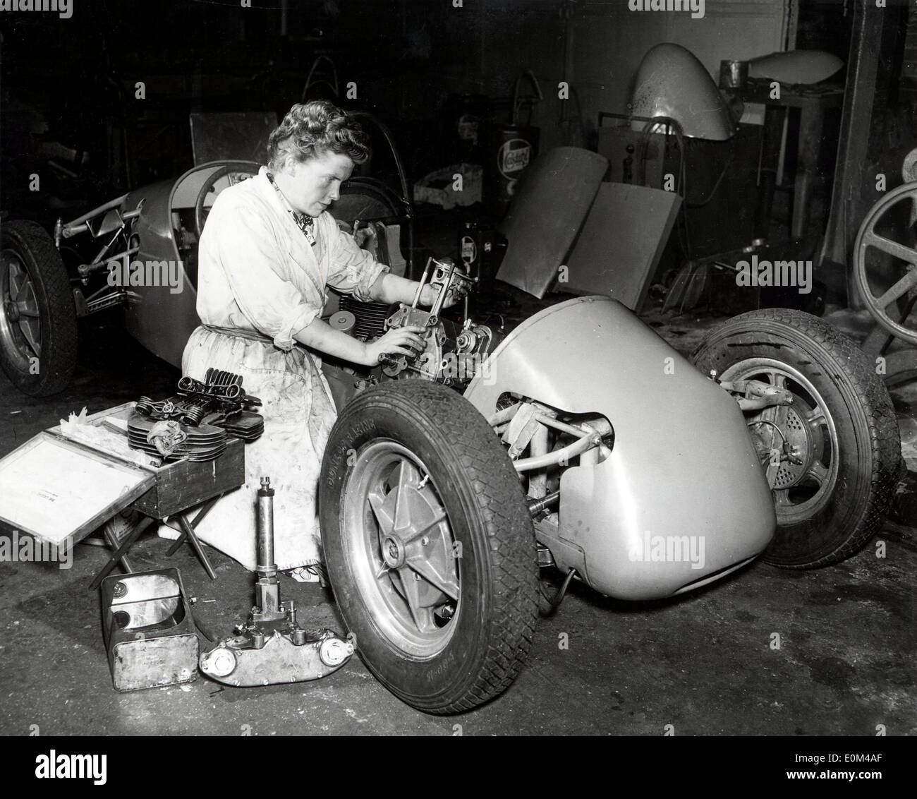 Car Manufacturer Daphne Arnott at work in her shop Stock Photo Alamy