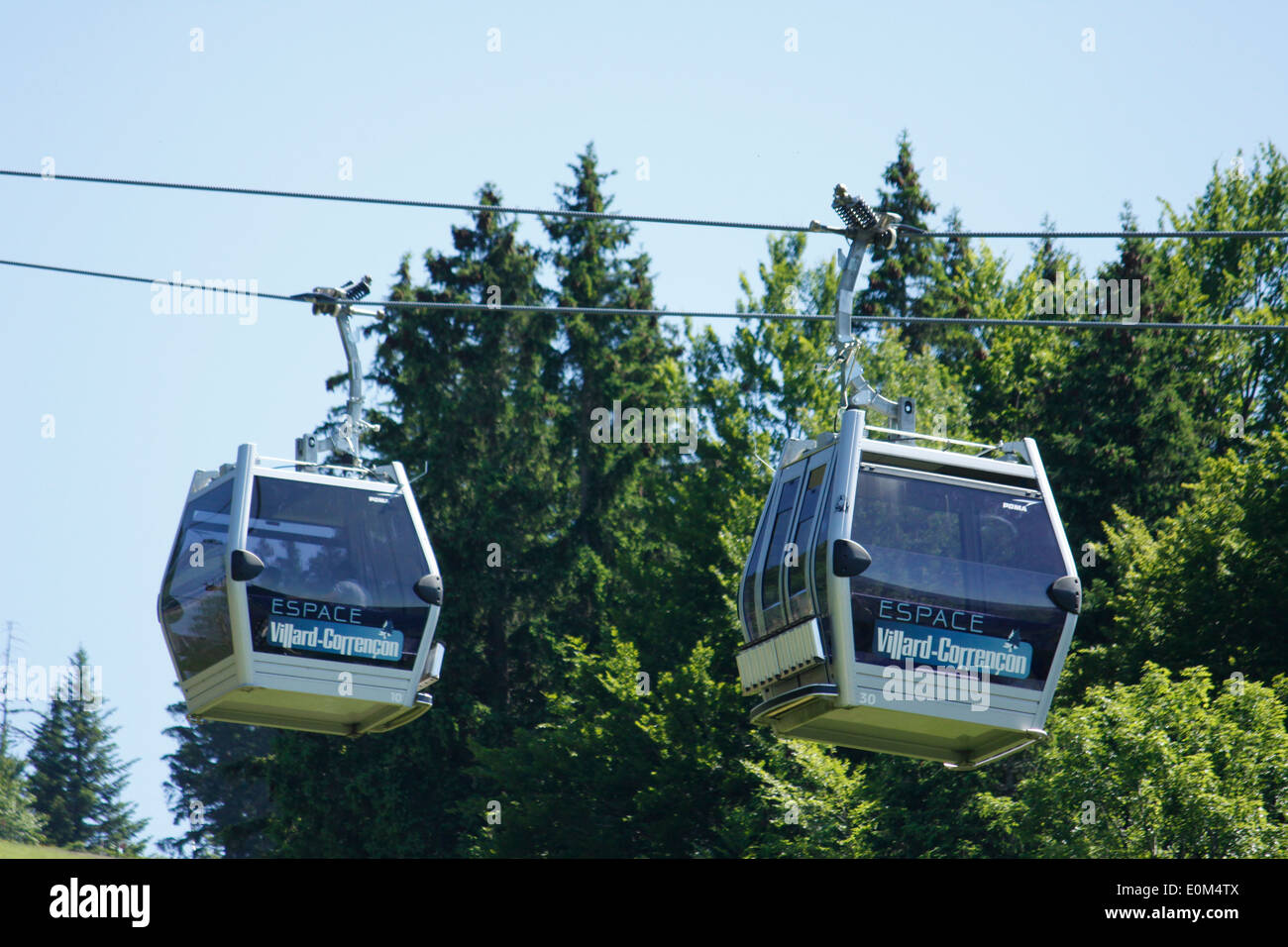 Cable car, during the Big Bike Festival, Vercors, Villard de Lans