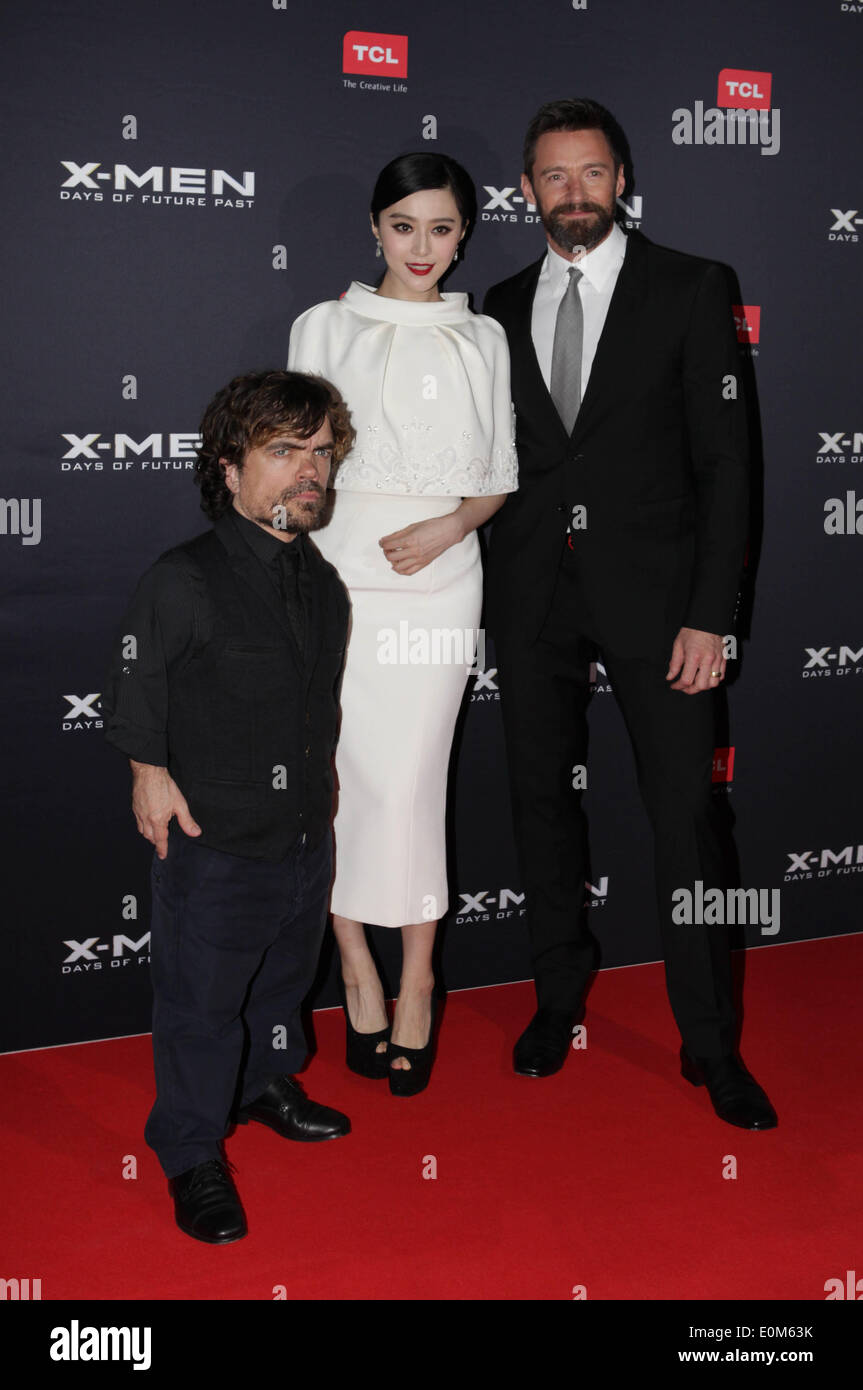 hugh jackman fan bingbing and peter dinklage at the x men premiere
