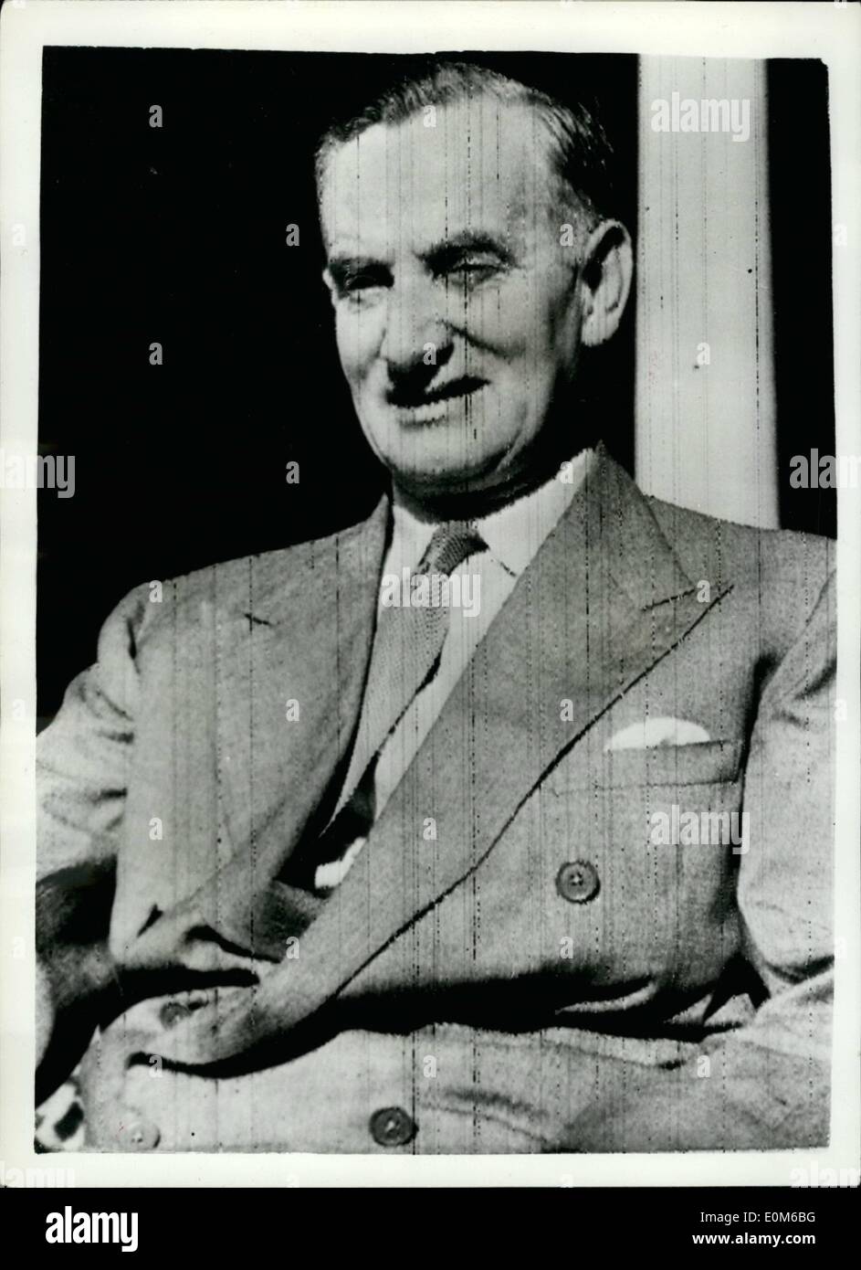 Oct. 10, 1953 - British Government Acts in British Guiana, The Governor, Sir Alfred Savage Broadcasts. The colonial Office announced today that the Government have decided to suspend the Constitution of British Guiana. The decision had been taken to prevent Communist subversion of the Government in the Colony and dangerous crisis. The Communist Clique in power had shown that they are prepared to go to any length including violence, to turn British Guiana into a Communist State. . the statement said. The Portofolios of Parliamentary Ministers have been removed, including that of Dr Stock Photo