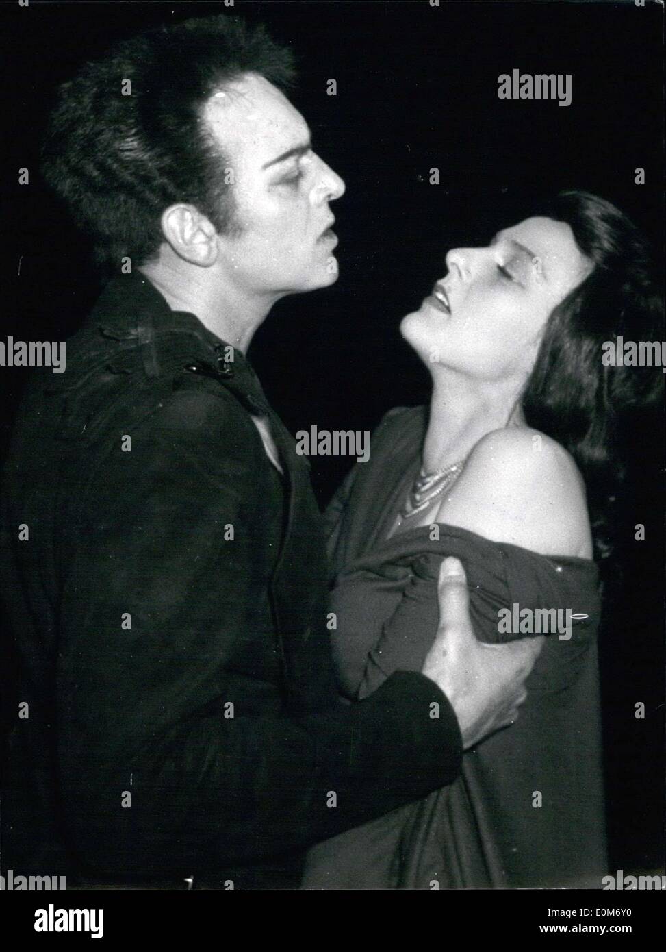Nov. 09, 1953 - Pictured here are actors Will Quadflieger and Anneliese ...