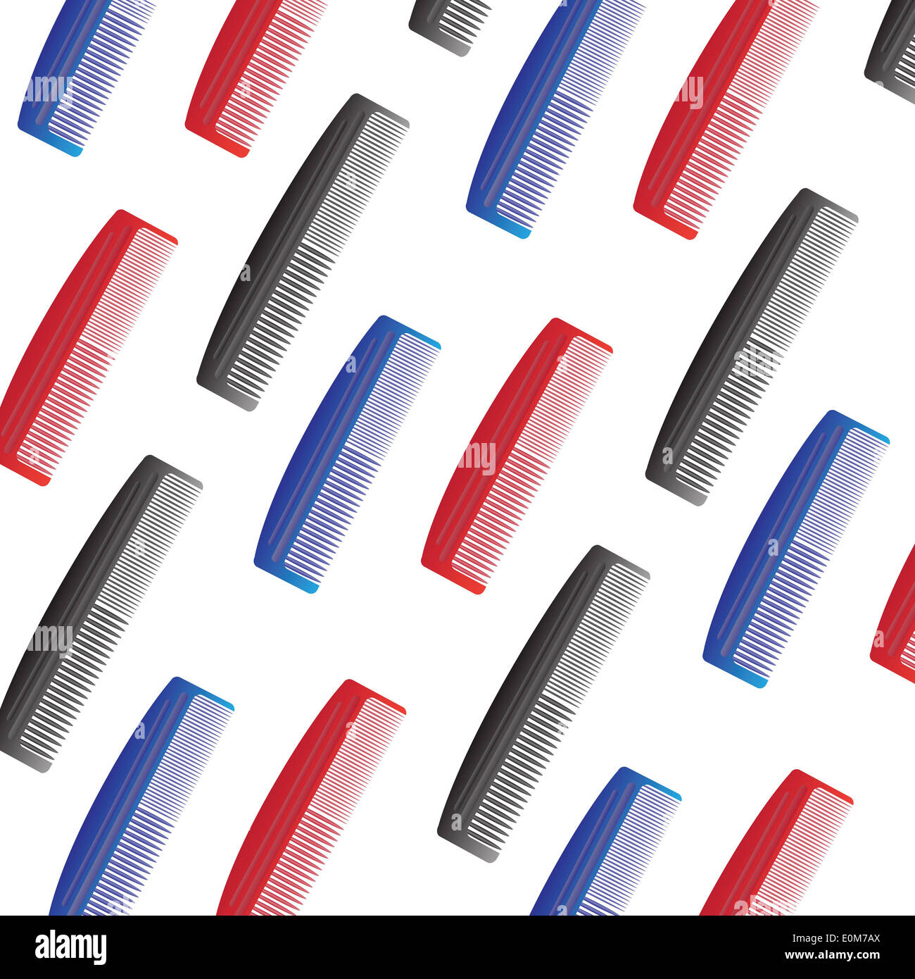 colorful illustration with comb background for your design Stock Photo