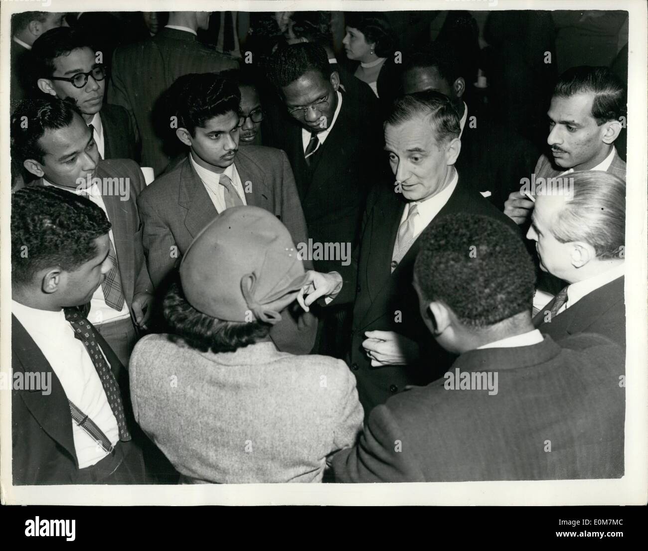 Jan. 01, 1954 Governor of British Guiana meets native Students in London Sir Alfred Savage