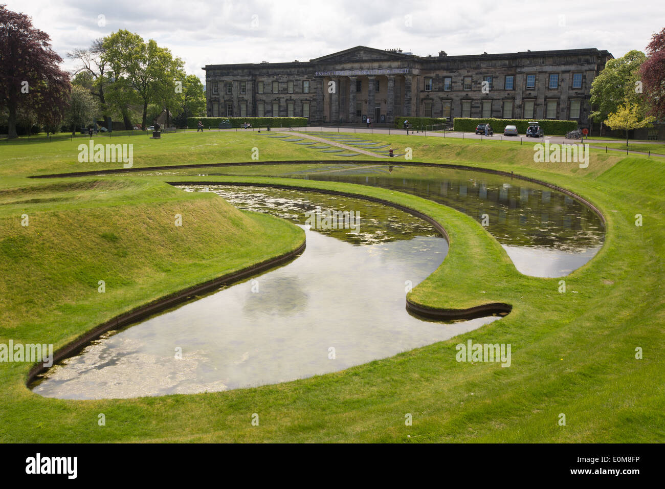 Scottish National Gallery of Modern Art, with the Charles Jencks 'Landform' sculpture gardens Scottish National Gallery of Modern Art, with the Charles Jencks 'Landform' sculpture gardens