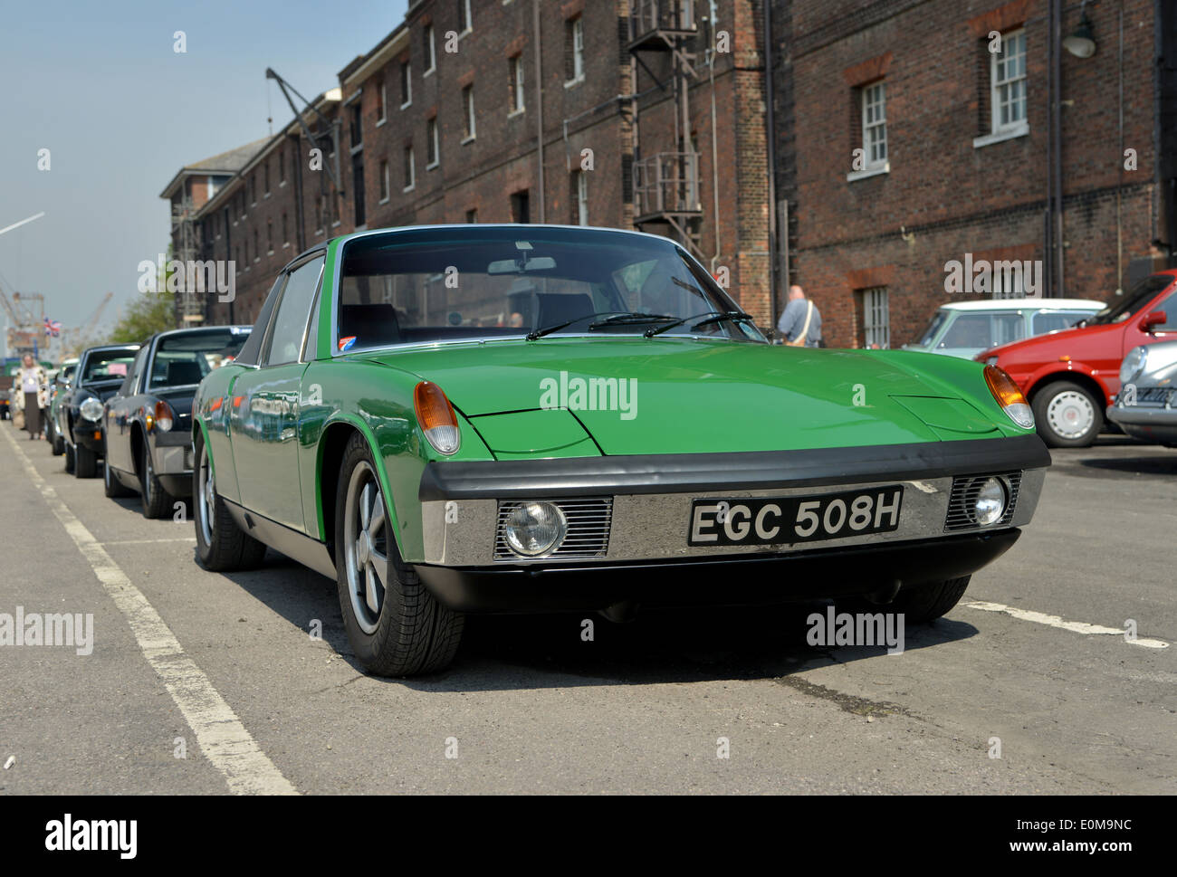 Chatham Dockyard classic car show Stock Photo