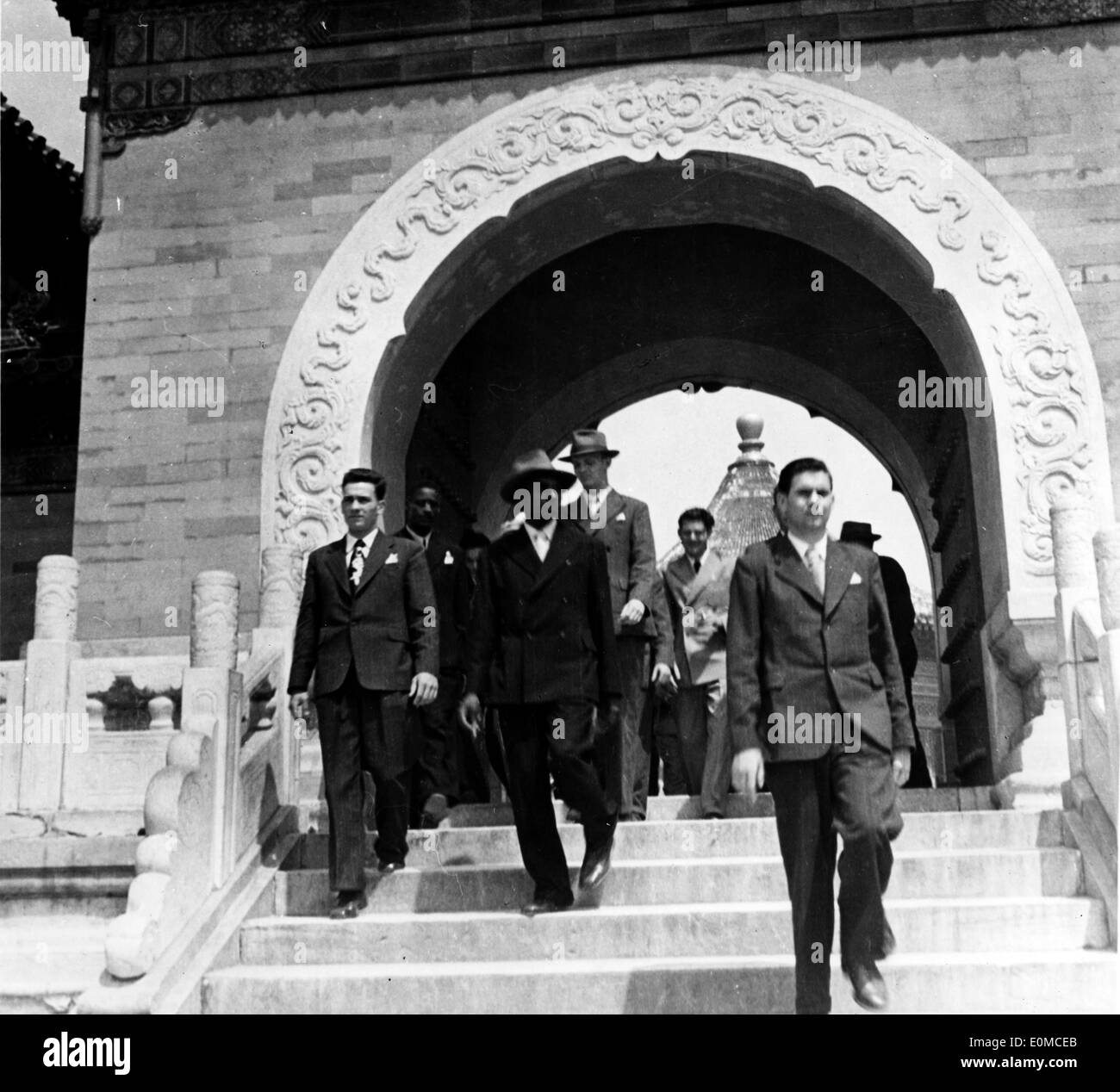 Aug 15, 1954; Bejing, China; A glimpse behind the Bamboo curtain at The 