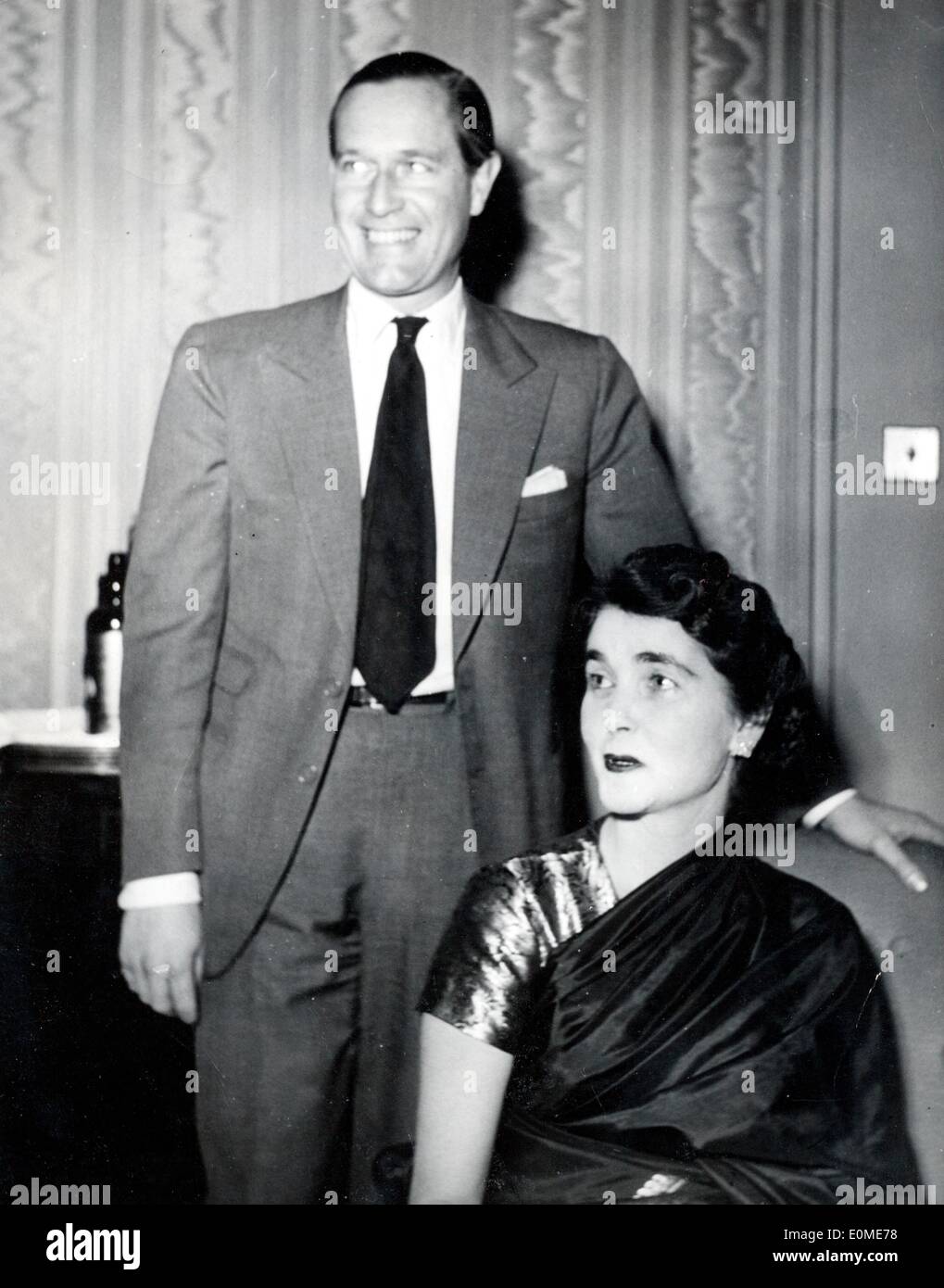 Socialite Barbara Hutton with husband tennis star Gottfried Von Cramm