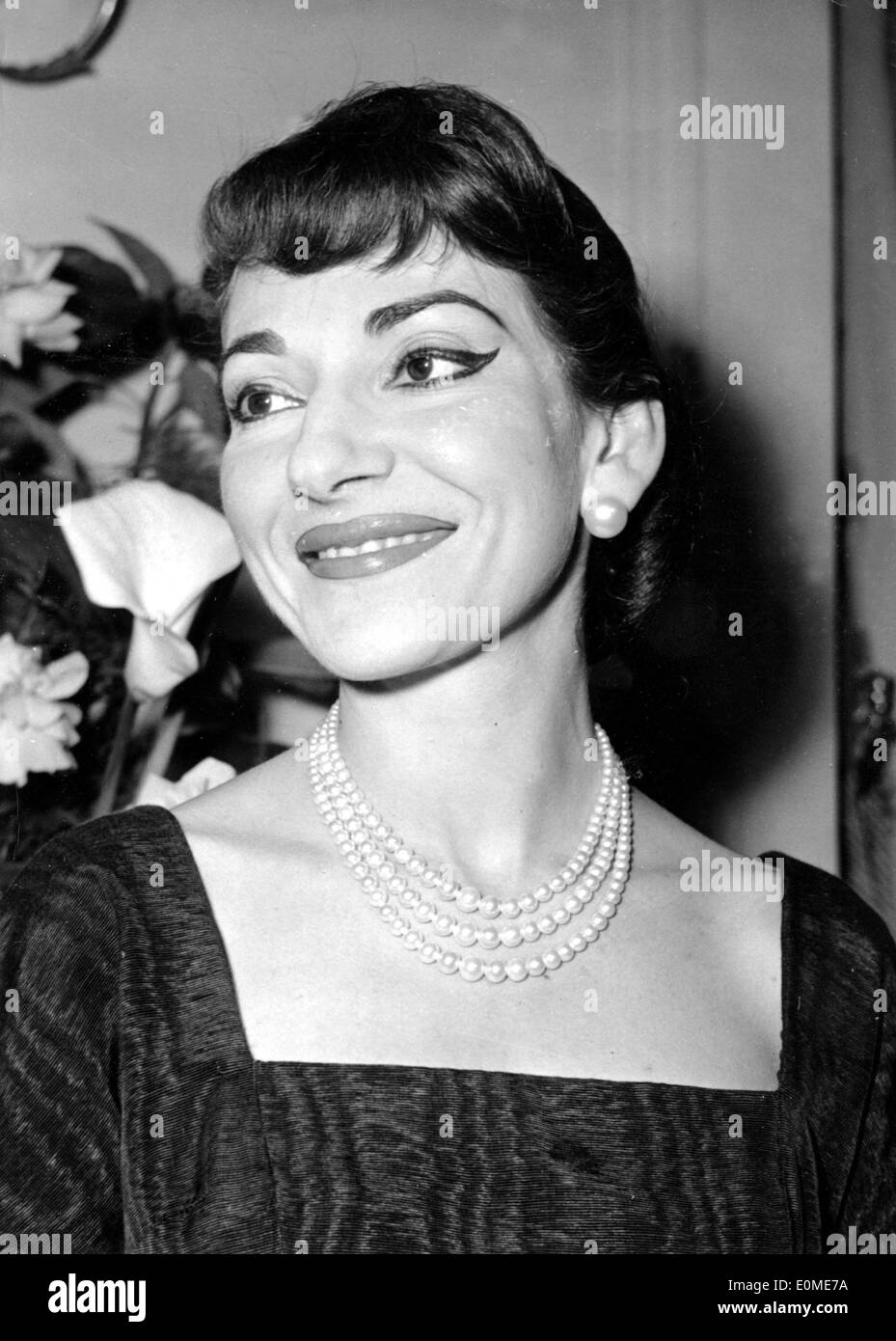Opera Singer Maria Callas during a press conference Stock Photo Alamy Opera Singer Maria Callas during a press conference Stock Photo Alamy