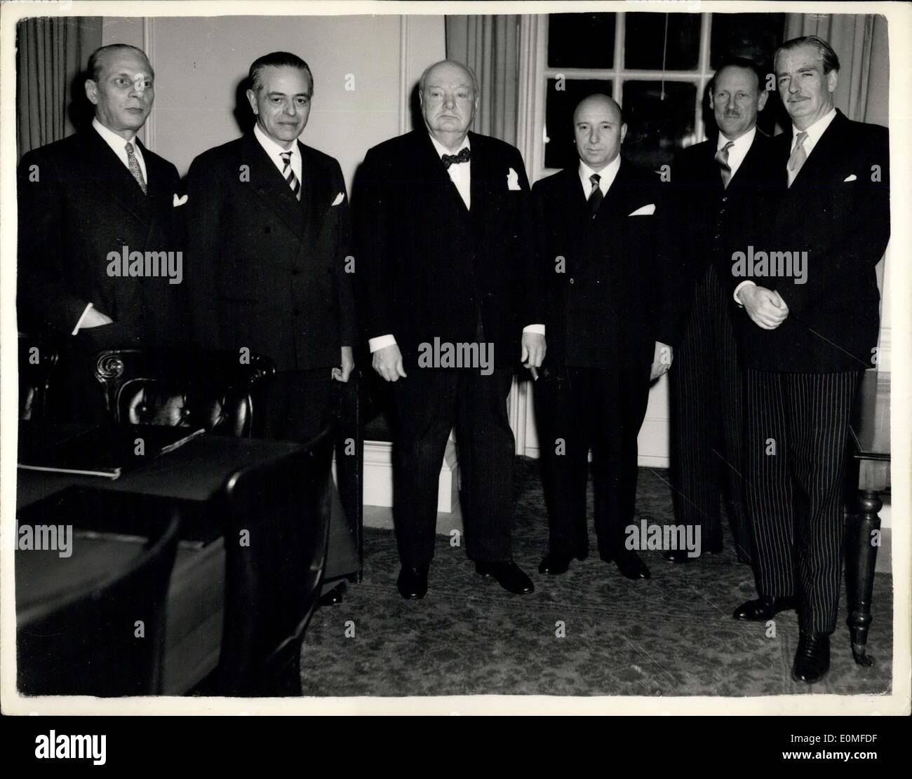 Feb. 15, 1955 - Italian Prime Minister Sees Sir Winston Churchill At No ...