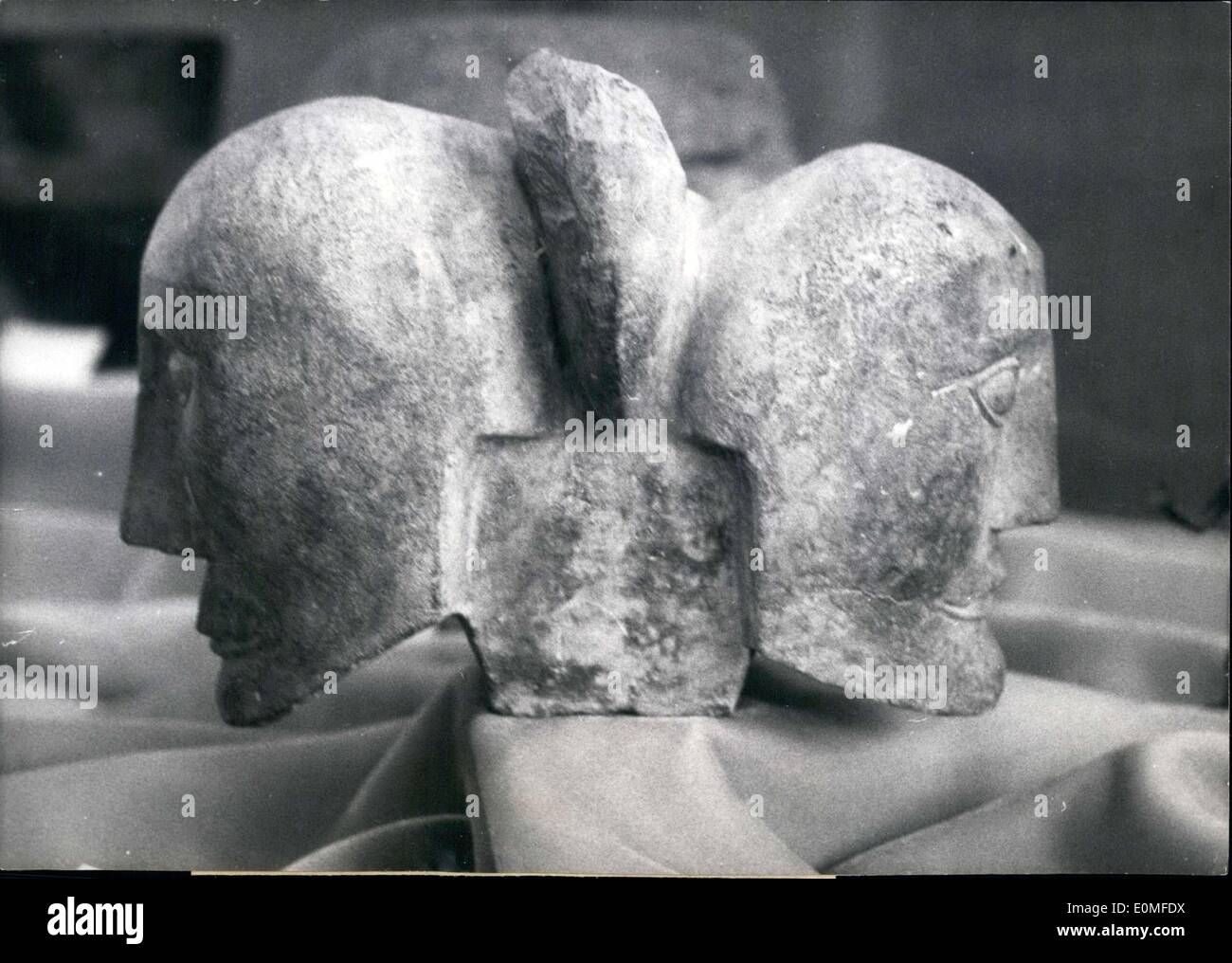 Feb. 18, 1955 - Head of Hermes Sculpture Gallic Pedagogical Museum Stock Photo