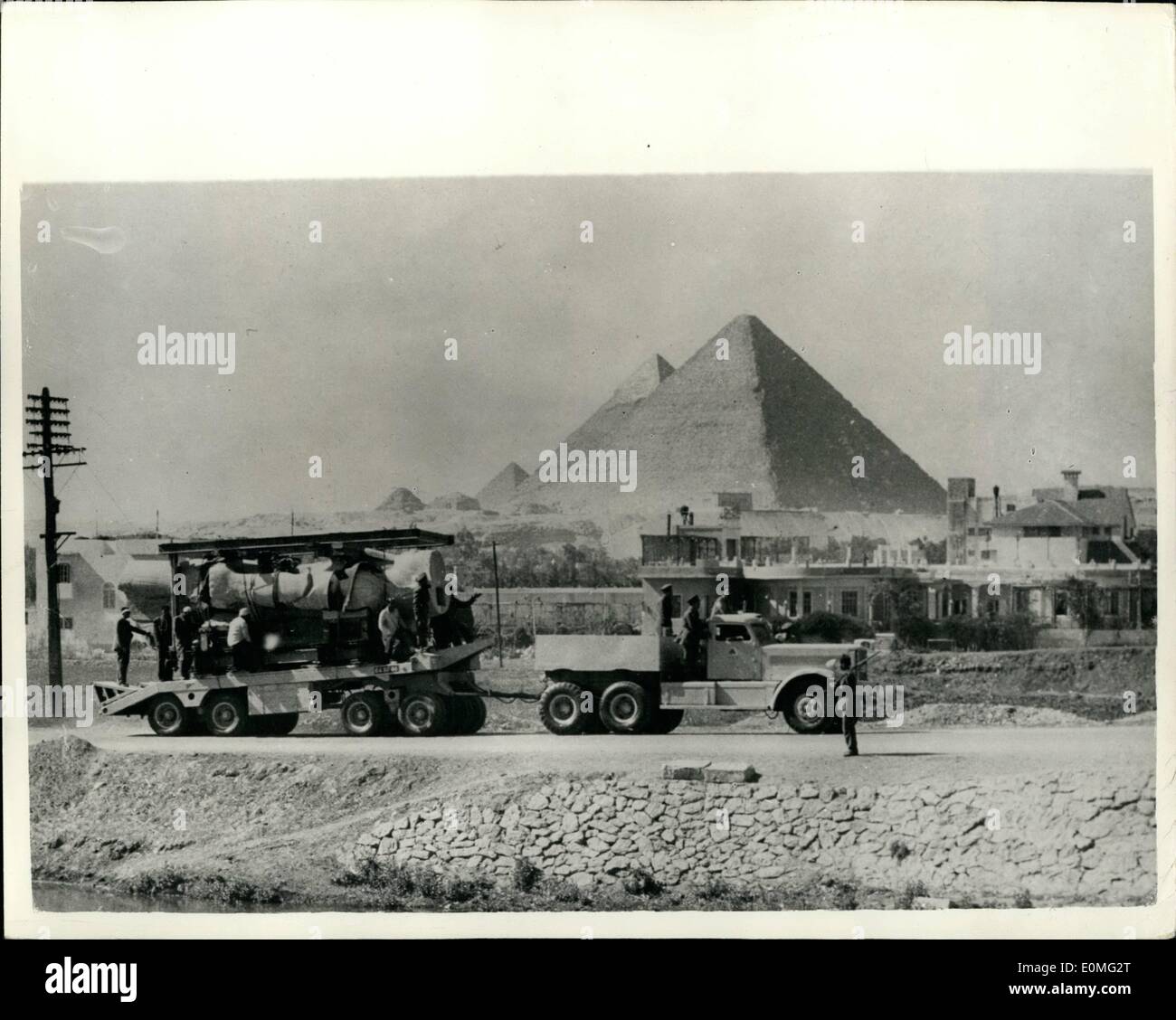 Mar. 03, 1955 - Ramses II Statue Starts On Its Journey From Mit-Rahina ...