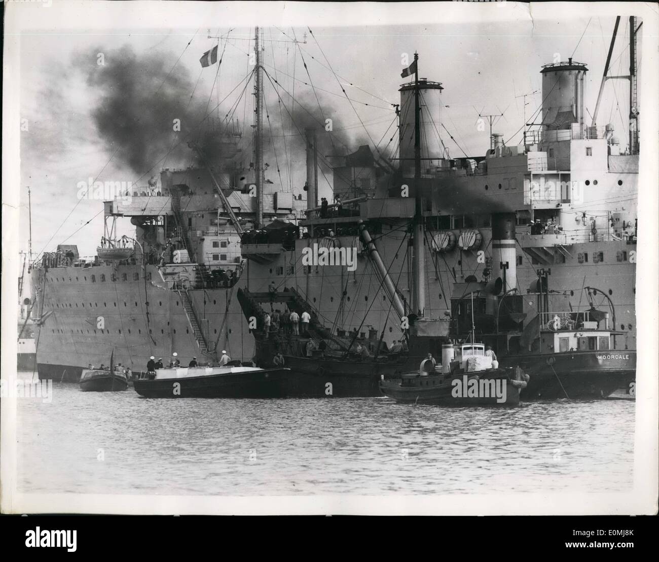 Jun. 06, 1955 Salvage Operations On The ill fated Submarine Sidon