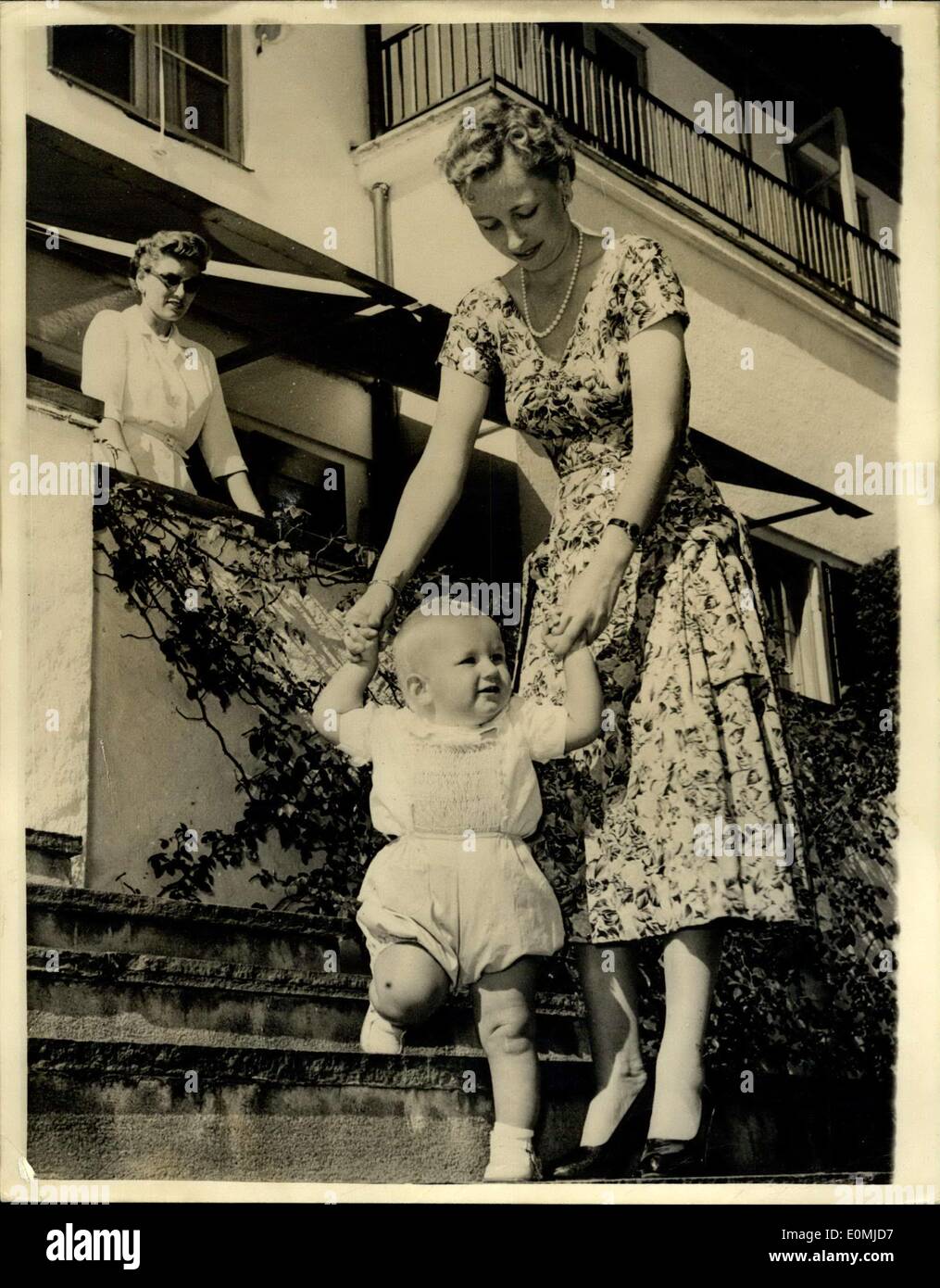 Aug. 24, 1955 - Great-Grandson Of King Haakon Celebrates His First Birthday.: Little Haakon Lorentzen - first son of Mrs. Lorentzen (Princess Ragnhild) of Norway celebrated his first birthday recently at the Aug. 24, 1955 - Great-Grandson Of King Haakon Celebrates His First Birthday.: Little Haakon Lorentzen - first son of Mrs. Lorentzen (Princess Ragnhild) of Norway celebrated his first birthday recently at the