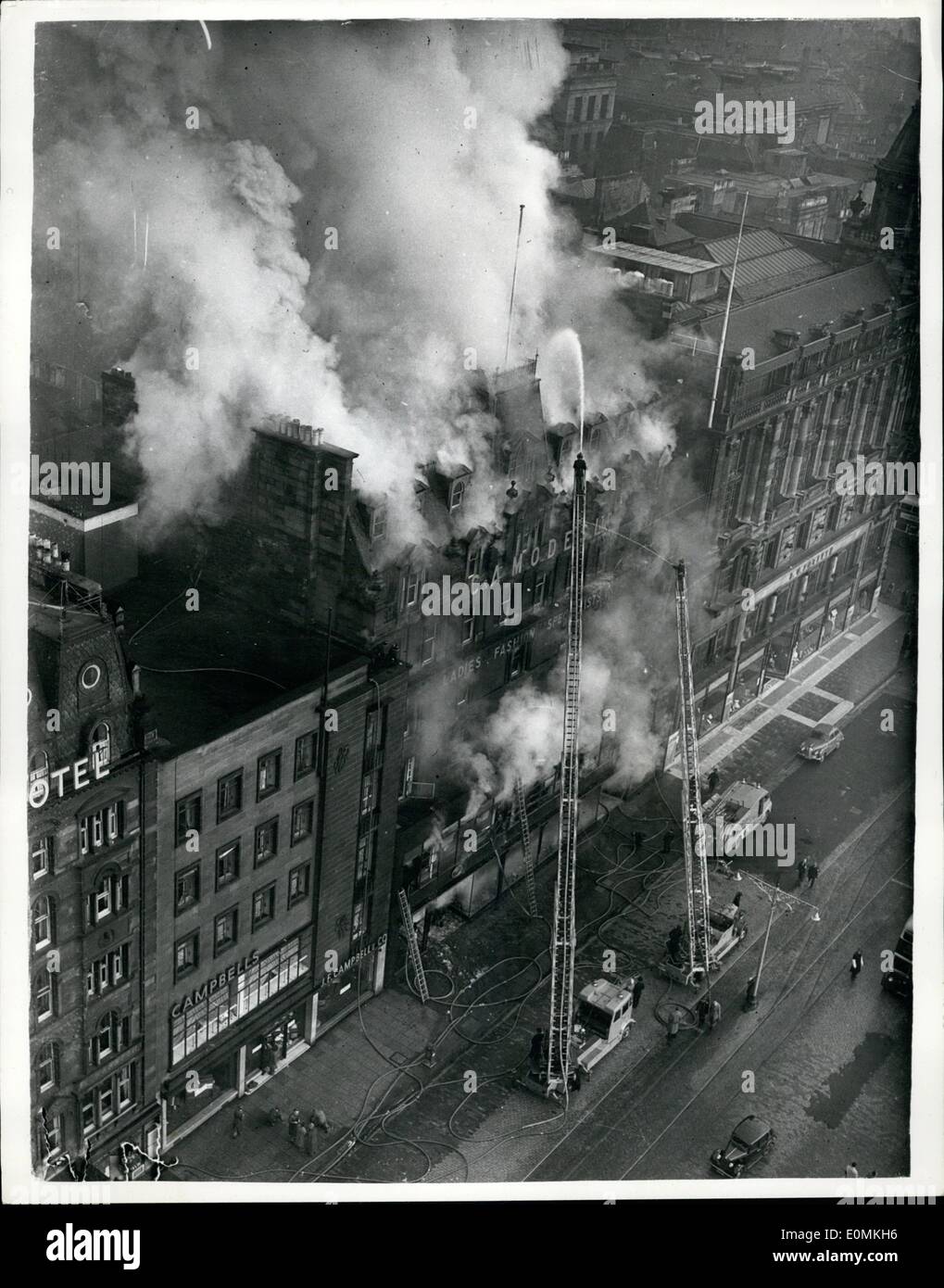 Nov. 11, 1955 Fire Destroys Store In Princess Street, Edinburgh