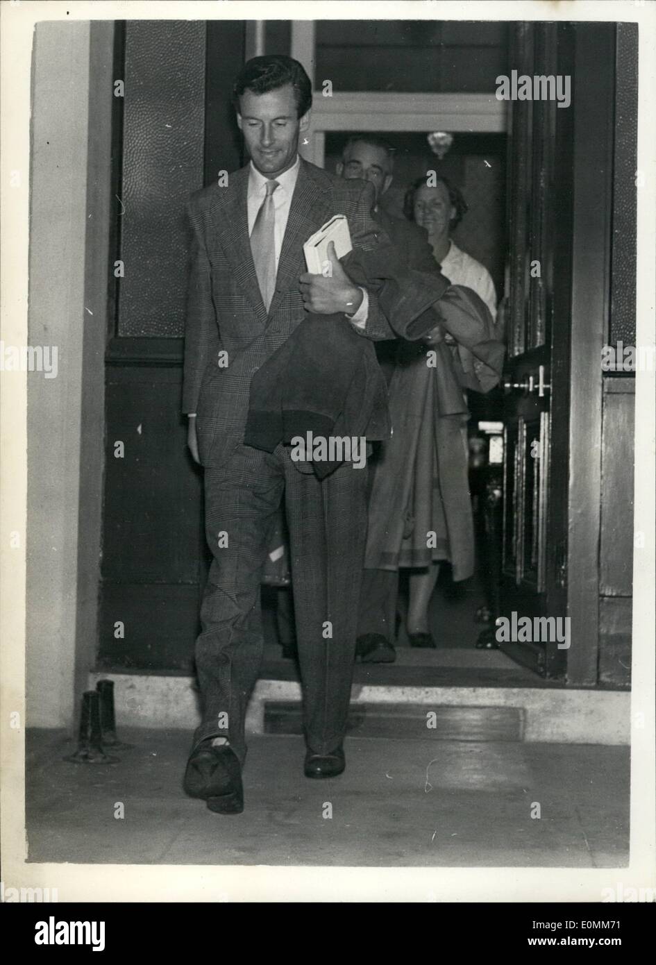 Oct. 10, 1955 Captain Peter Townsend Leaves His London Flat. Name