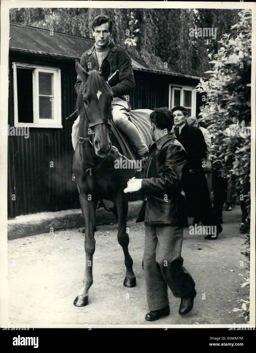 Oct. 17, 1955 171055 Captain Townsend goes riding once again. Group Captain Townsend who