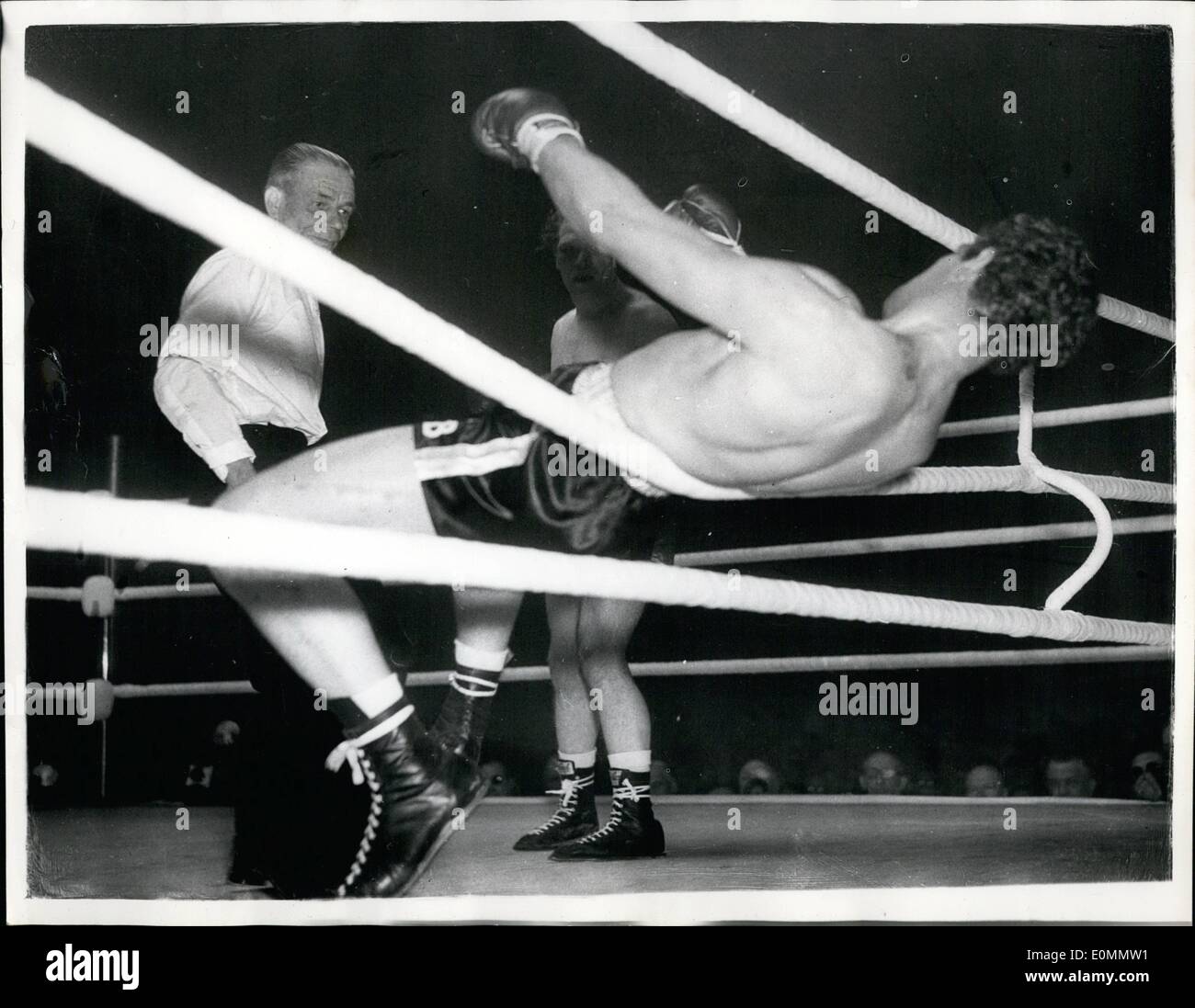 Mar. 03, 1956 Ron Barton Goes through the Ropes But wins Fight with Albert Finch. Albert