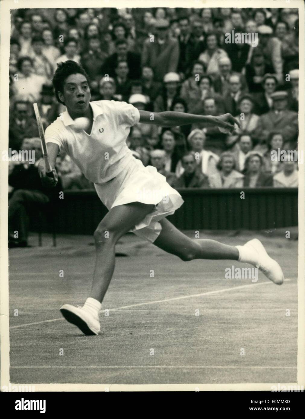 Photo Ancienne Légende Du Tennis Althea Gibson - Tirage Vintage 1980s
