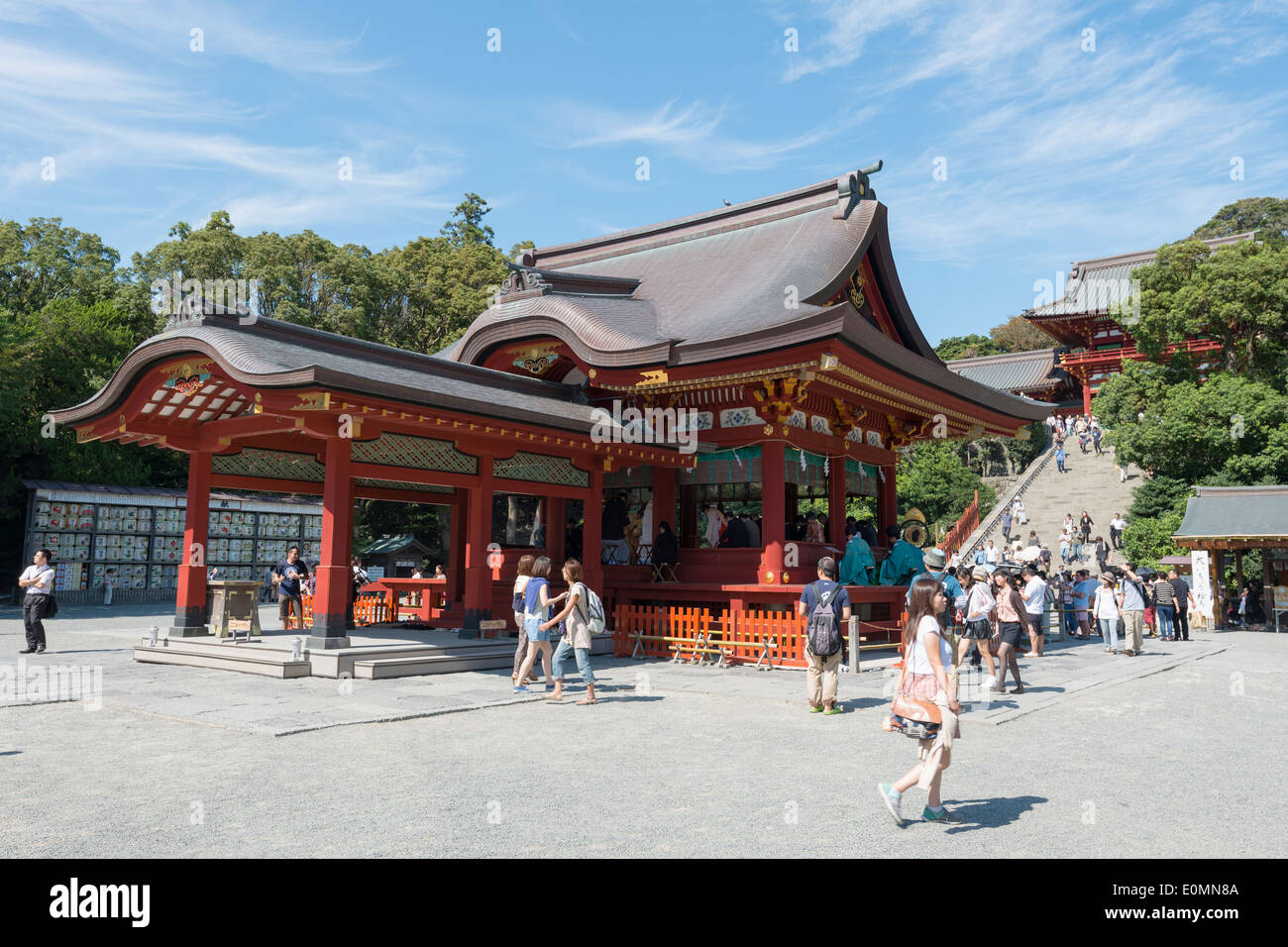 Hachimangu Shrine, Kamakura, Kanagawa, Japan Stock Photo
