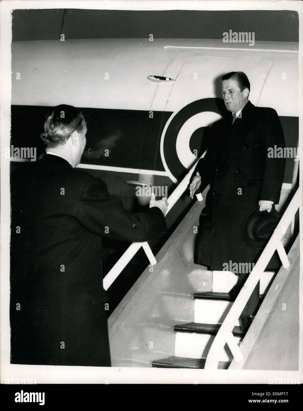 Jan. 19, 1956 Sir John Harding Flies Home For Consultation With The