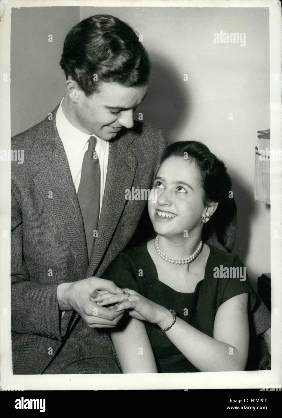 Feb. 02, 1956 Yvonne Sugden Engaged Eighteenyear old Yvonne Sugden