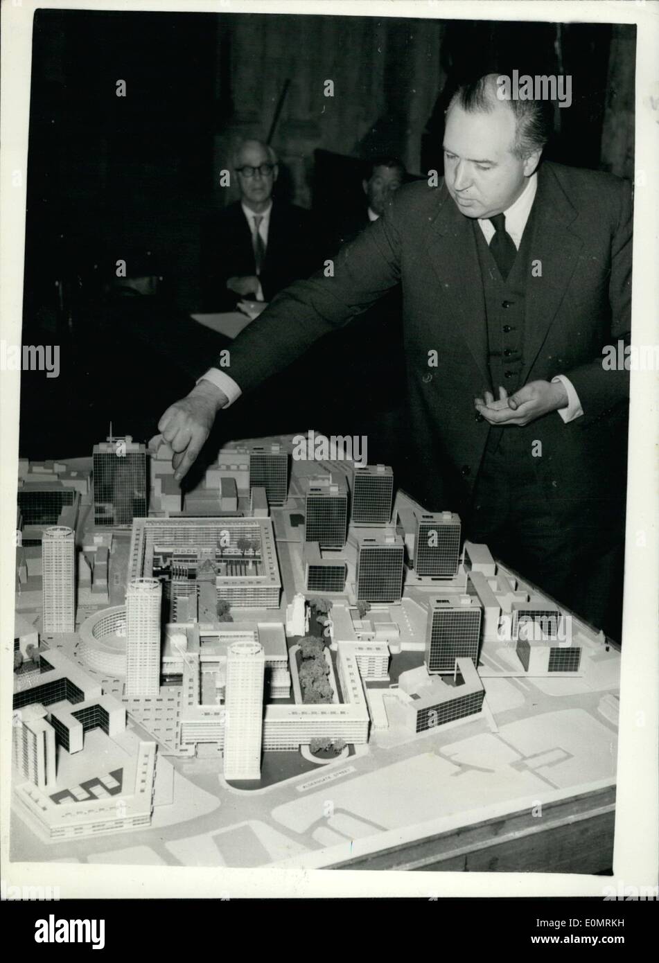 Models barbican development plan on show hi-res stock photography and ...