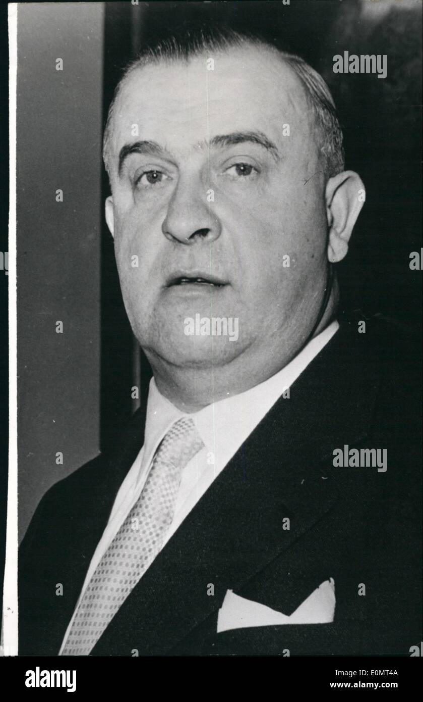 Jun. 06, 1956 - Ferdinand Graf: direkter of the Ministry of the Austrian Army. In Austria they found, a civil manager is much more useful as a military one. So Ferdinand Graf (FERDINAND GRAF) shall overtake the Ministry within the next days. Stock Photo