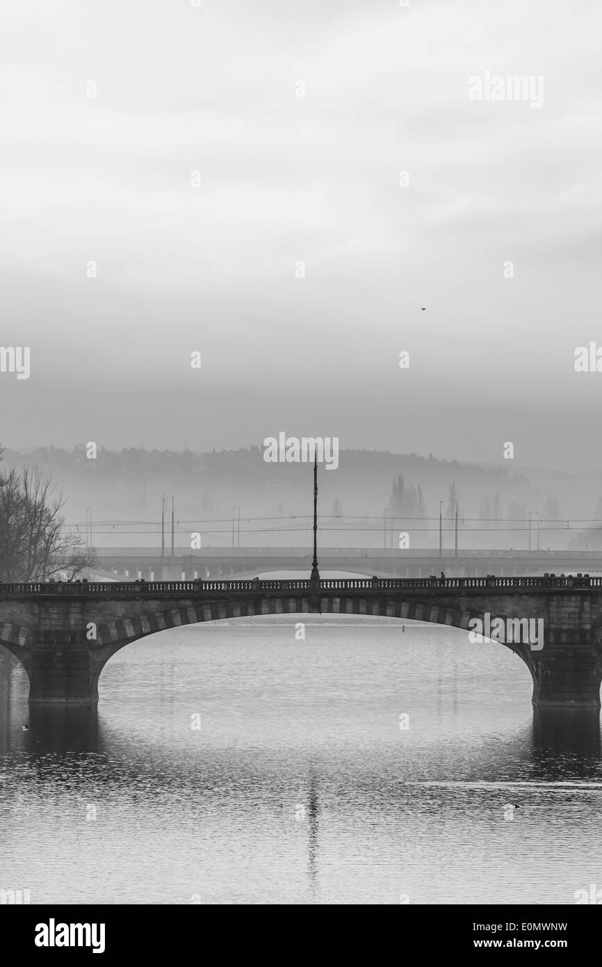 Bridge in Prague Stock Photo