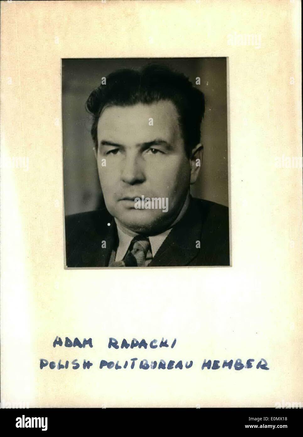 Oct 10 1956 adam rapacki hires stock photography and images Alamy
