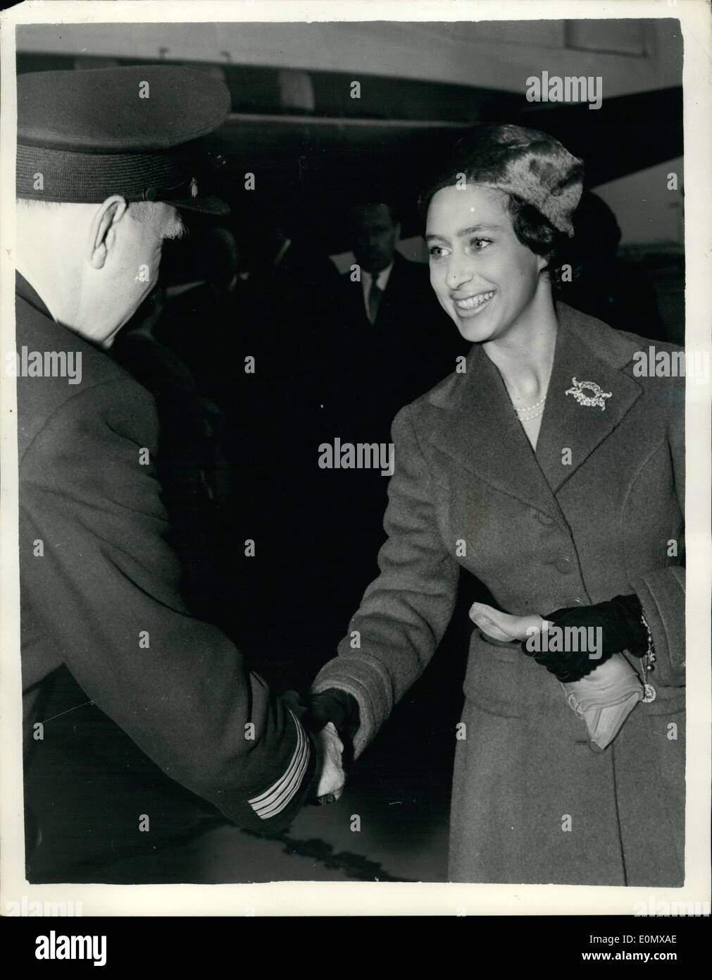 Oct. 10, 1956 Princess Margaret Returns from East African tour. H.R
