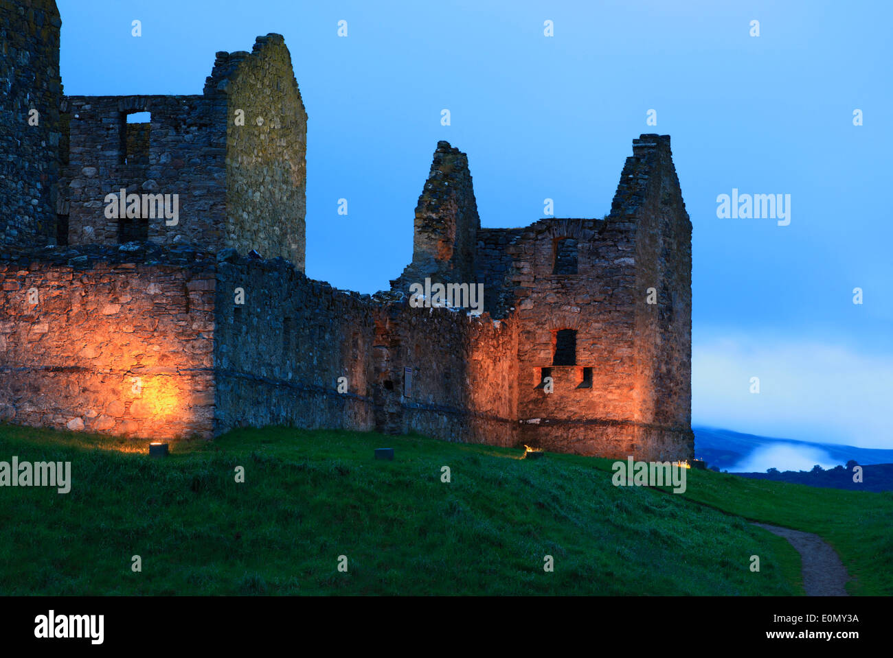 The historic remains of Ruthven Barracks, near Kingussie, Highlands ...