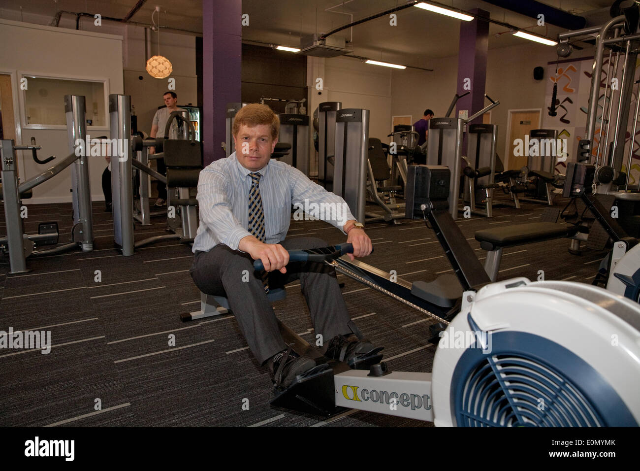 Orpington, UK. 16th May, 2014. Anytime Fitness opens a new Gym in Stock