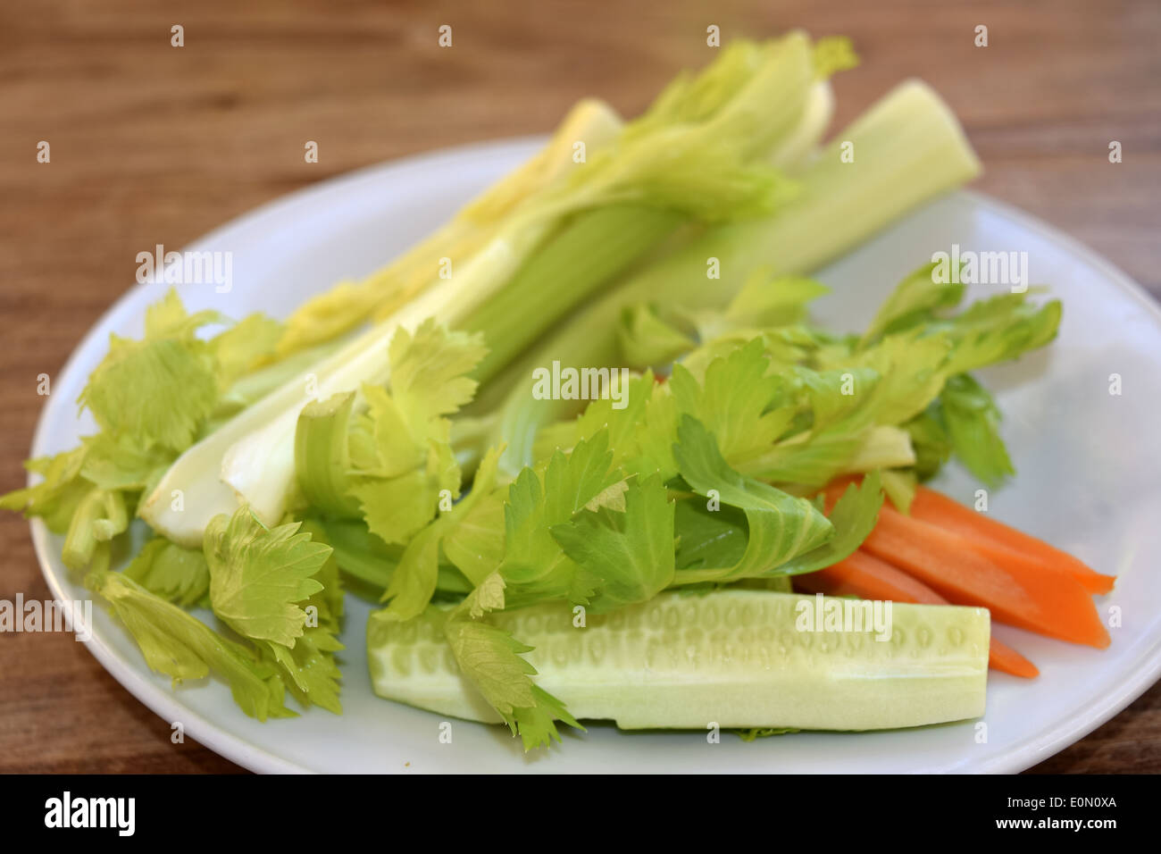 vegetables with vinaigrette Stock Photo