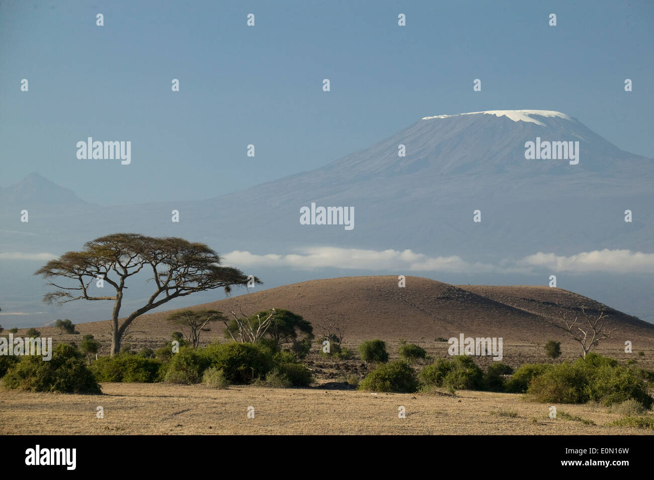 Mount Kilimanjaro landscape, Ngorongoro National Park, Tanzania Stock Photo