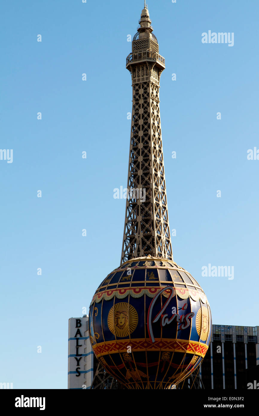 Eiffel Tower Restaurant at the Paris Hotel Las Vegas Nevada Stock Photo