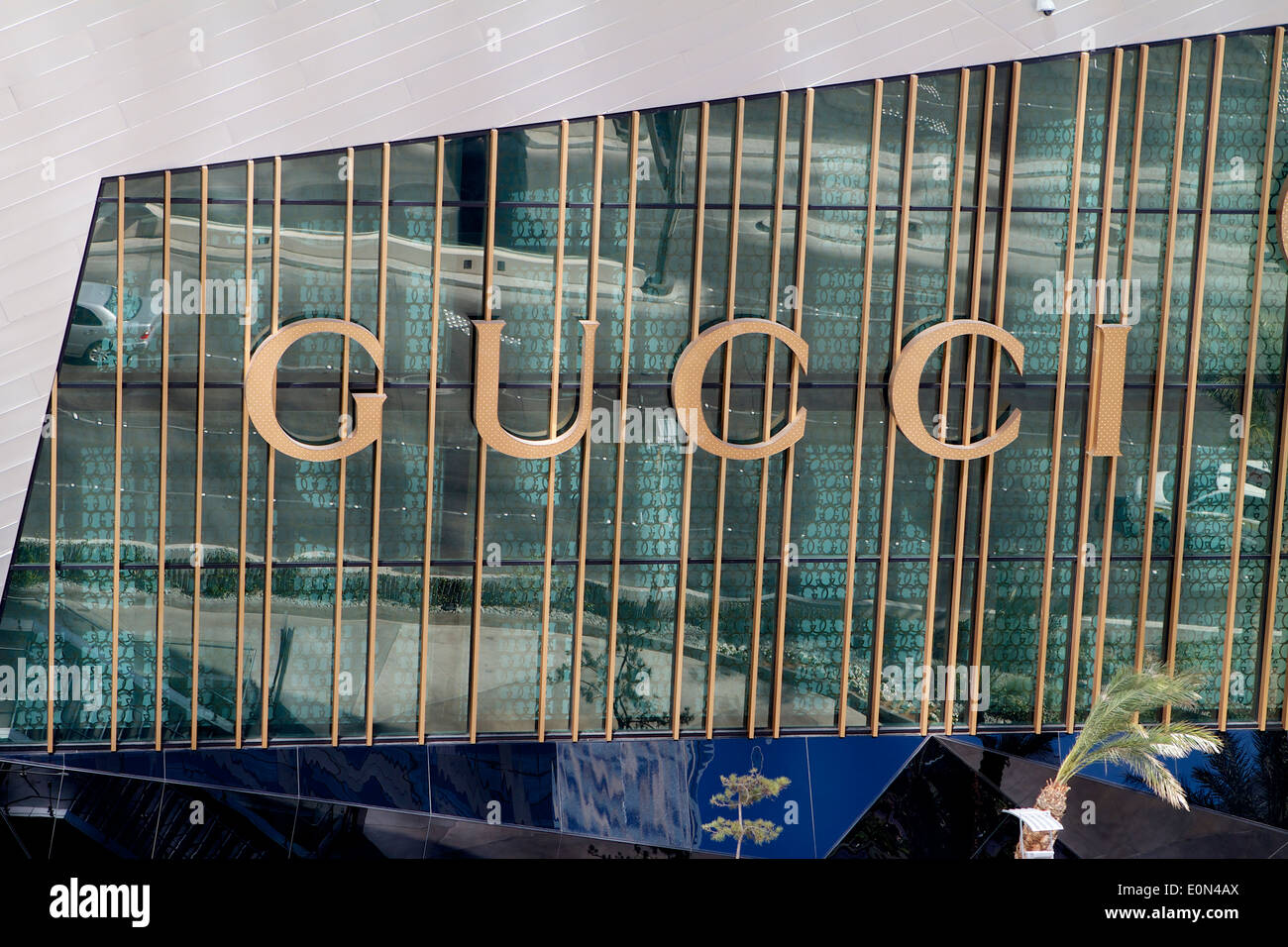 Gucci sign outside store in Las Vegas Nevada Stock Photo - Alamy
