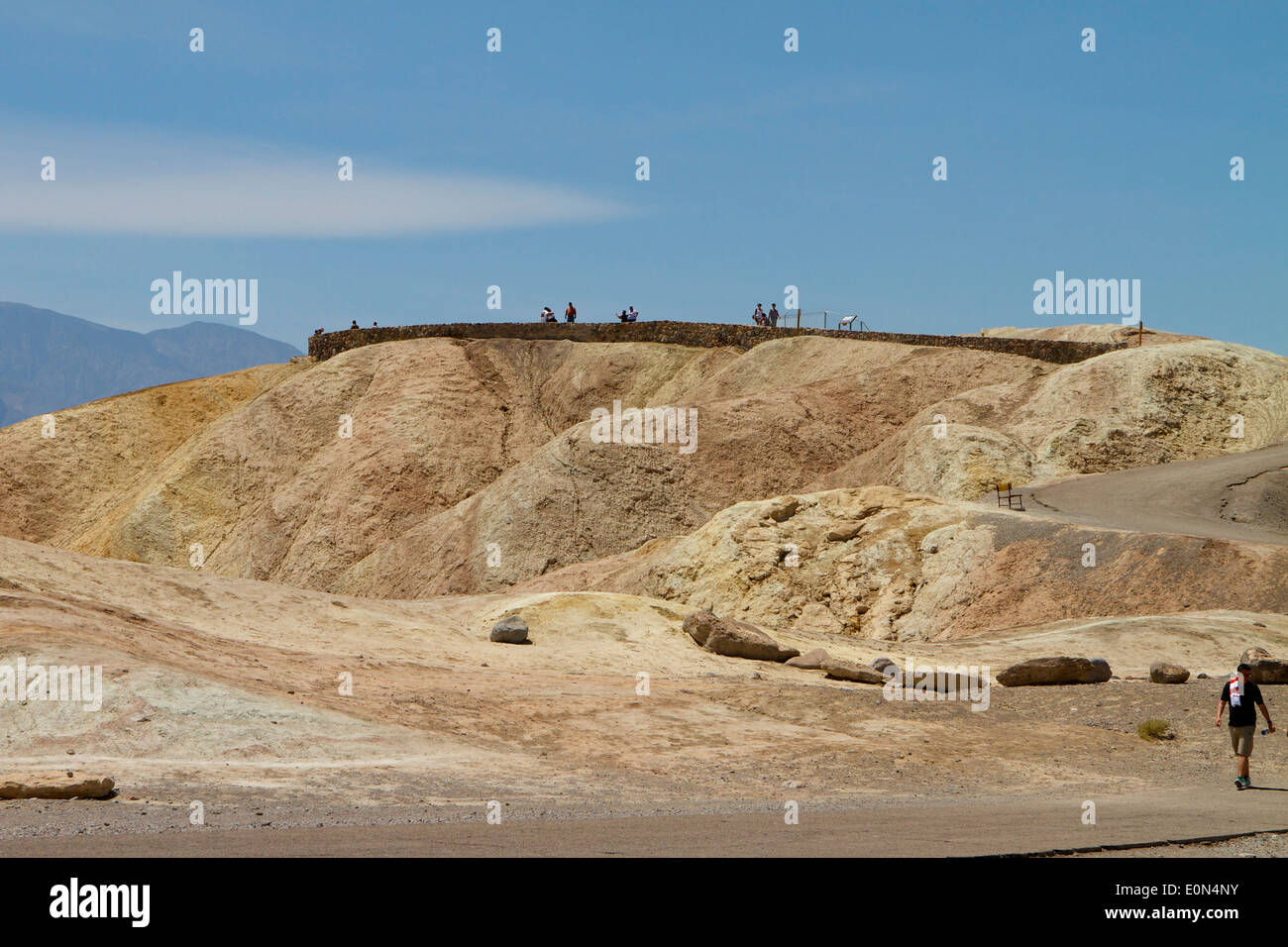 Viewing area Zabriskie point Death Valley National Park. named after