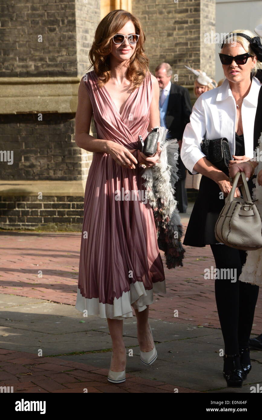 London, UK. 16th May, 2014. Guests leaving Poppy Delevingne and James Cook wedding at St Paul's Church Knightsbridge in London. Photo by See Li/Alamy Live News Stock Photo