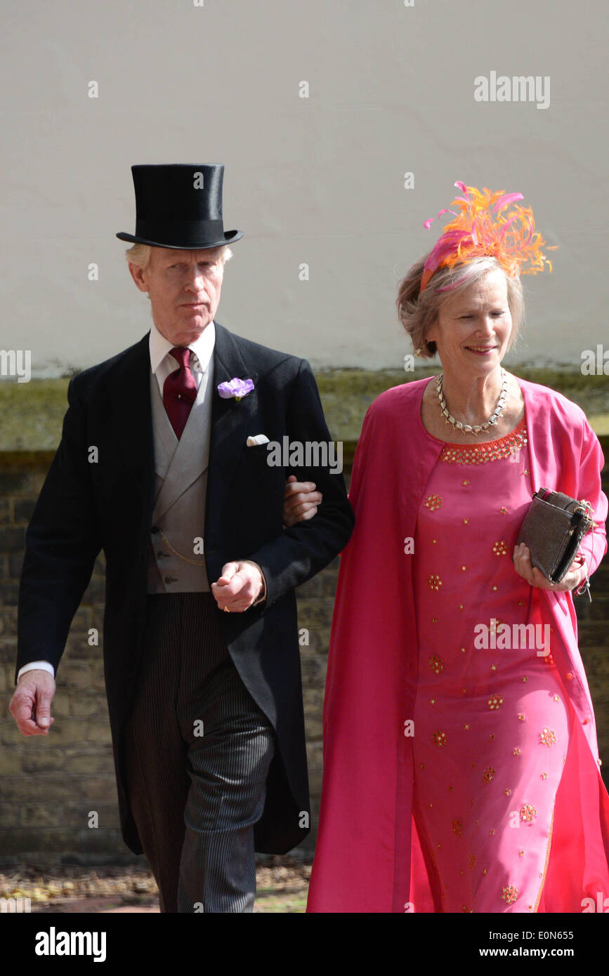 London, UK. 16th May, 2014. Guests attends Poppy Delevingne and James Cook wedding at St Paul's Church Knightsbridge in London. Photo by See Li/Alamy Live News Stock Photo