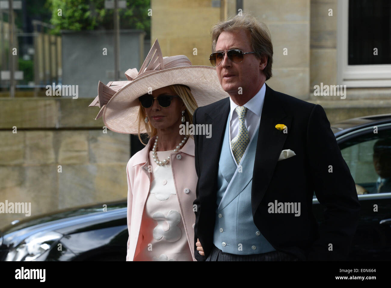 London, UK. 16th May, 2014. Guests leaving Poppy Delevingne and James Cook wedding at St Paul's Church Knightsbridge in London. Photo by See Li/Alamy Live News Stock Photo